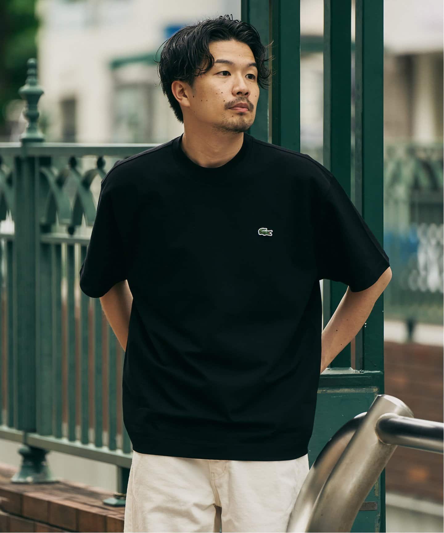 LACOSTE / ラコステ 417別注 マイクロカノコ モックネックTEE（Tシャツ