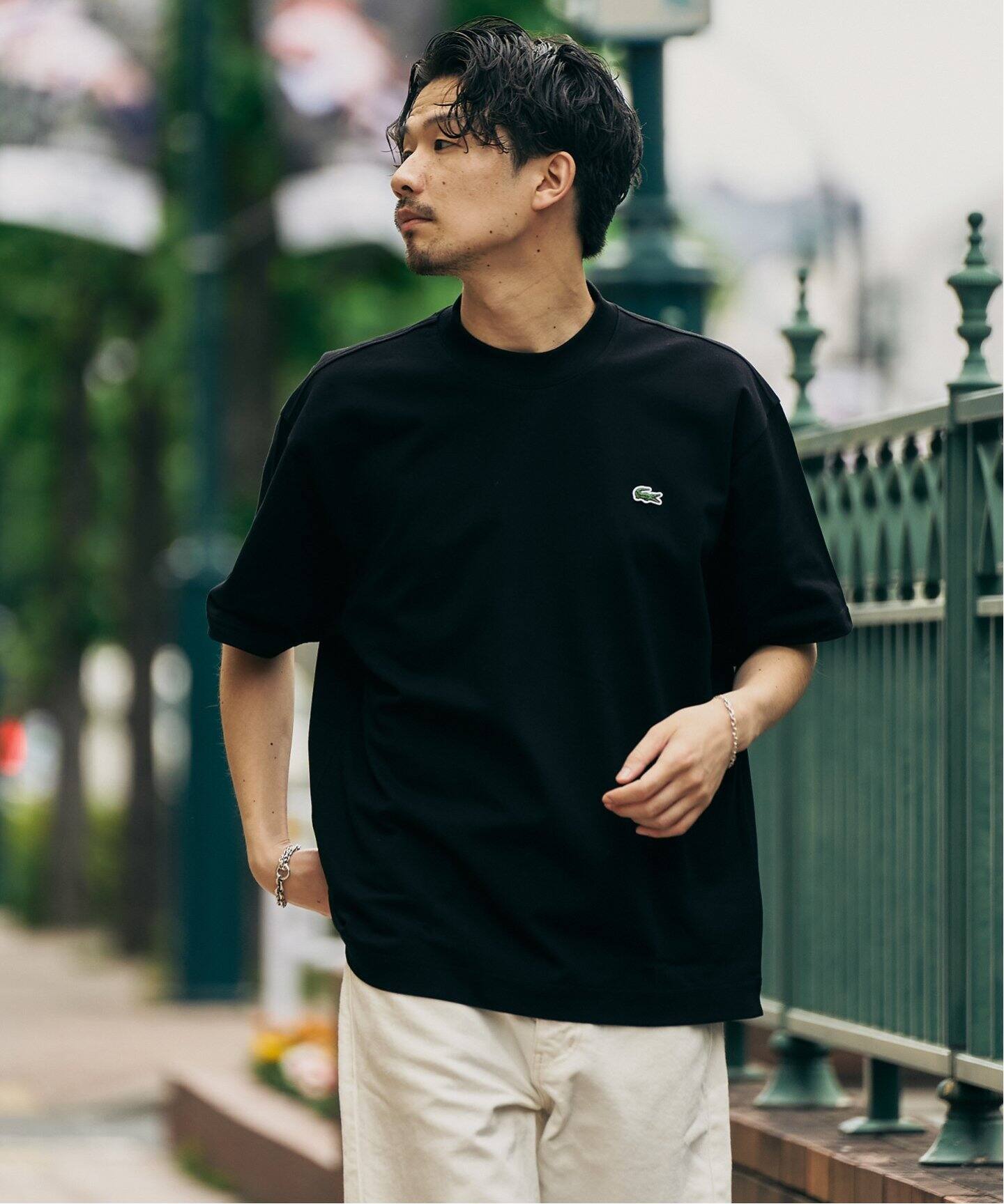LACOSTE / ラコステ 417別注 マイクロカノコ モックネックTEE（T