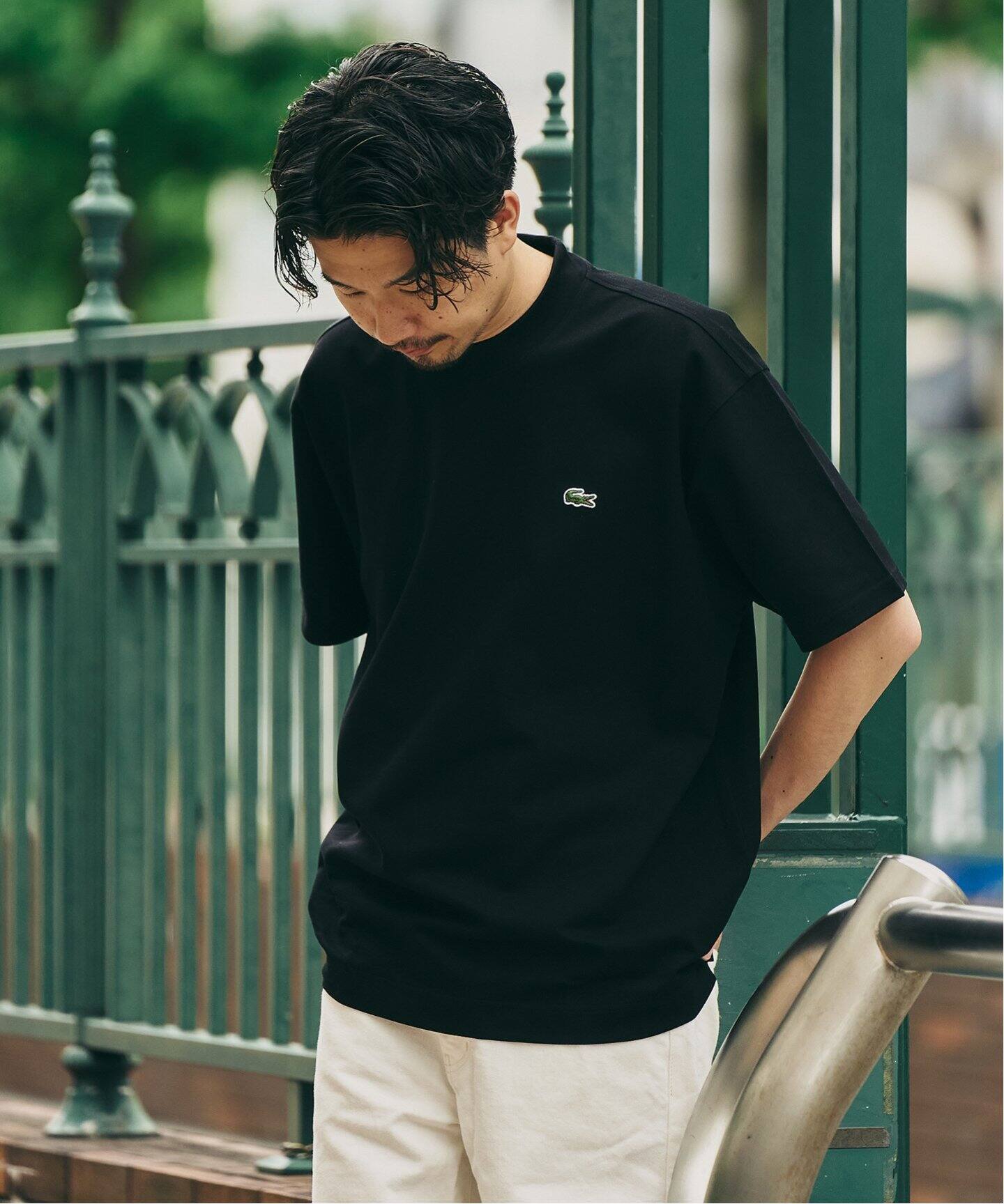 LACOSTE / ラコステ 417別注 マイクロカノコ モックネックTEE（Tシャツ