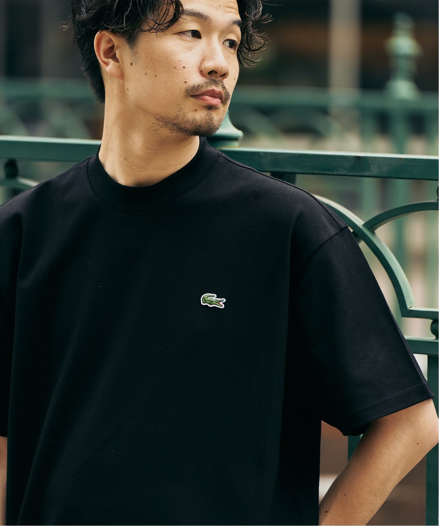 LACOSTE / ラコステ 417別注 マイクロカノコ モックネックTEE（T