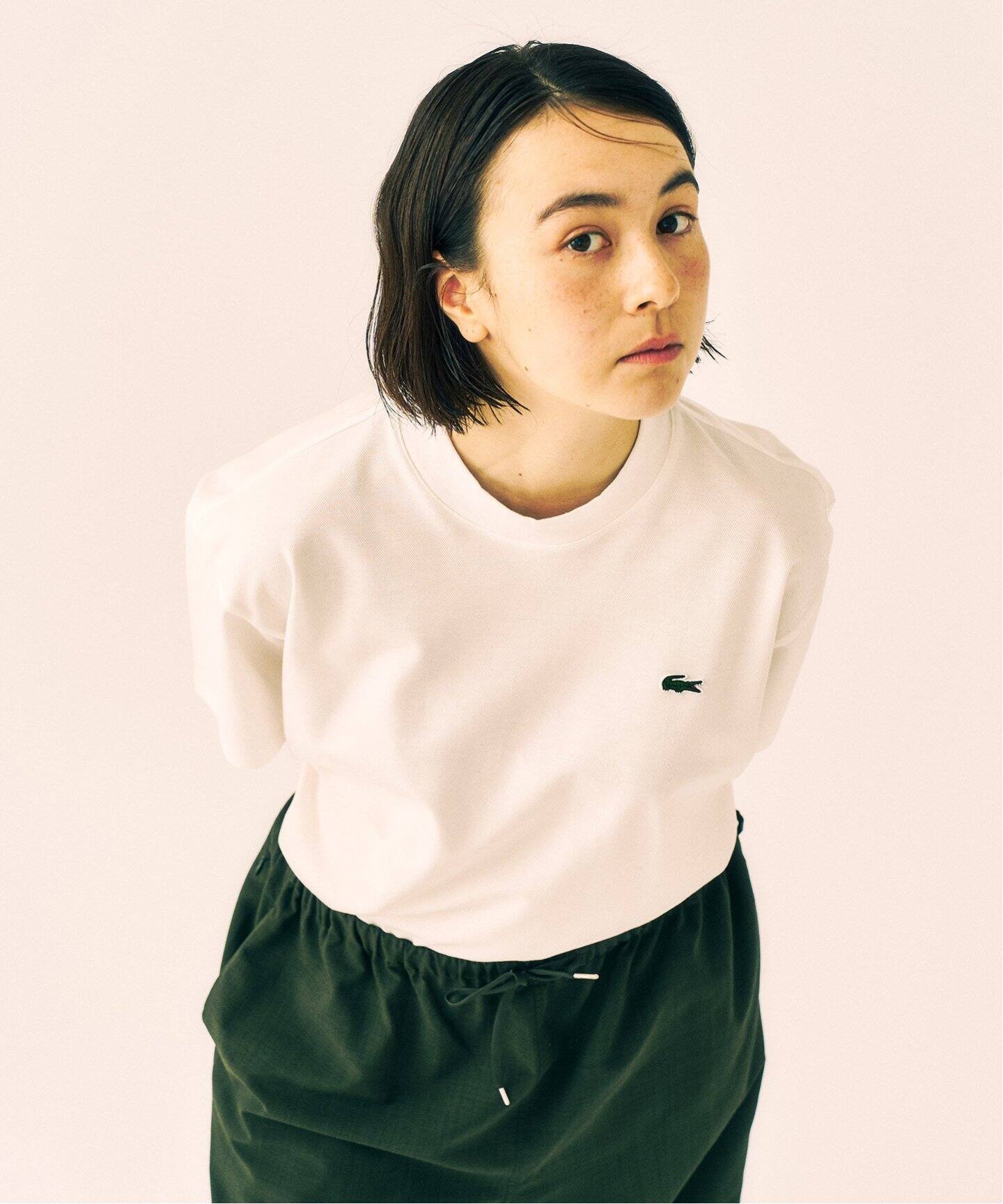 LACOSTE / ラコステ 417別注 マイクロカノコ モックネックTEE（T