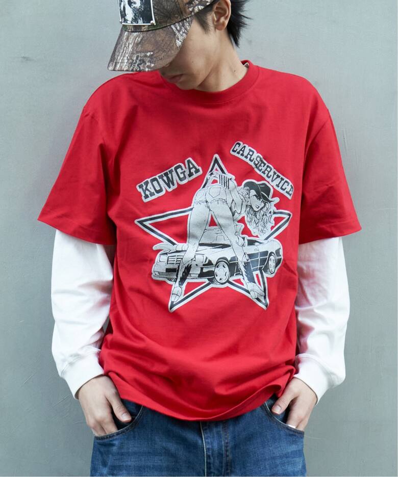 KOWGA / コウガ × CarService / カーサービス】カウ ガール Tシャツ（T 
