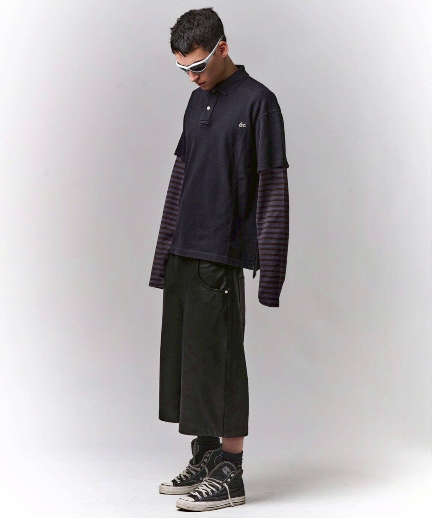 ERL ブラック ポロシャツ 【公式通販】