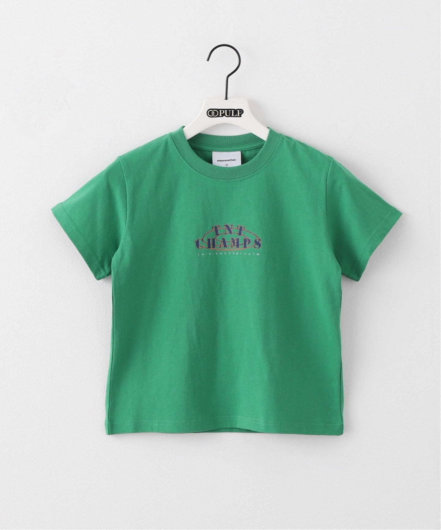 ★thisisneverthat★ TNT CHAMPS W Tee Green TN251TTSST35GRN thisisneverthat / ディスイズネバーザット TNT CHAMPS W TEE