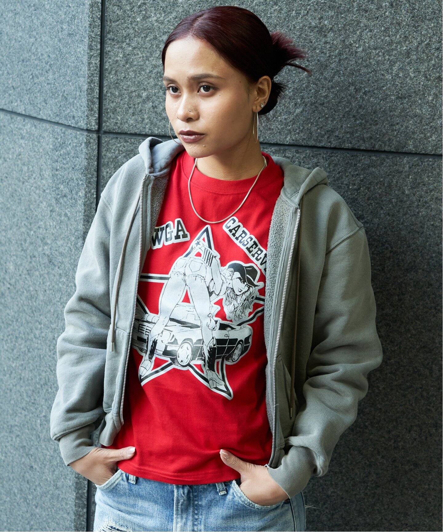 KOWGA / コウガ × CarService / カーサービス】カウ ガール Tシャツ（T