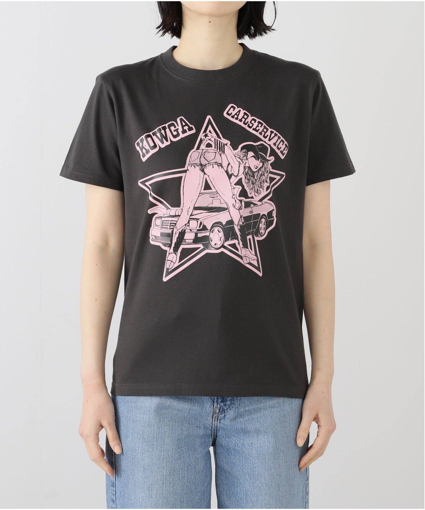 KOWGA / コウガ × CarService / カーサービス】カウ ガール Tシャツ（T 