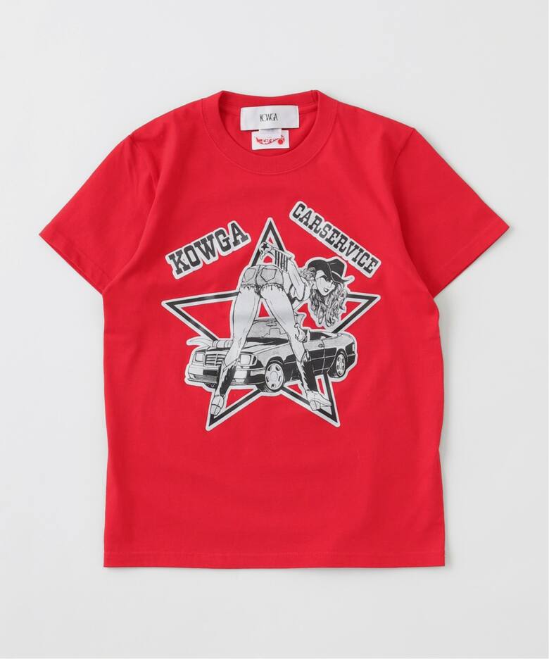 KOWGA / コウガ × CarService / カーサービス】カウ ガール Tシャツ（T