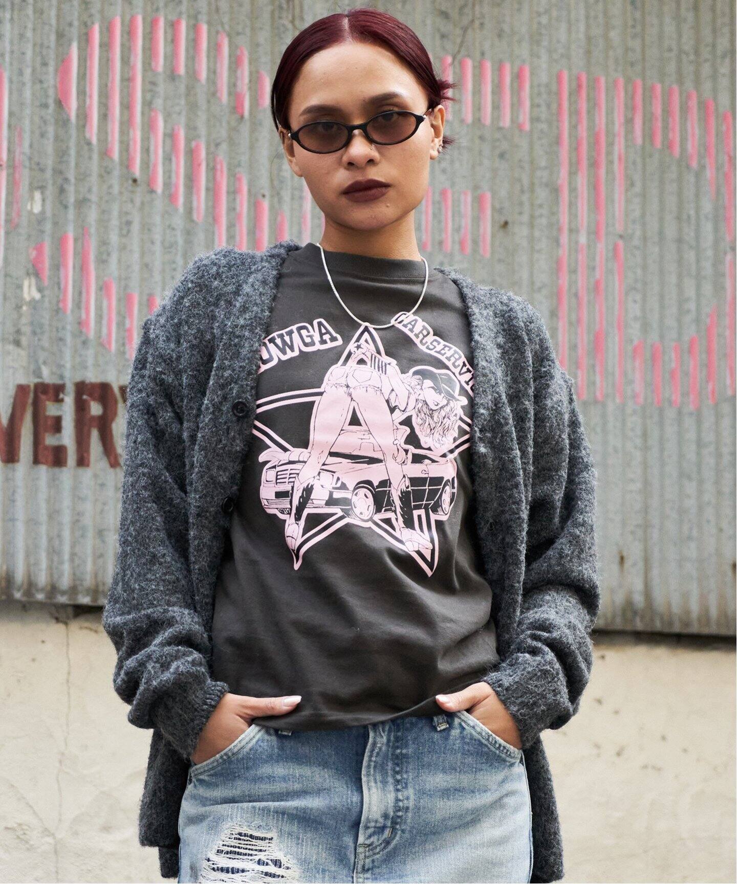 KOWGA / コウガ × CarService / カーサービス】カウ ガール Tシャツ（T