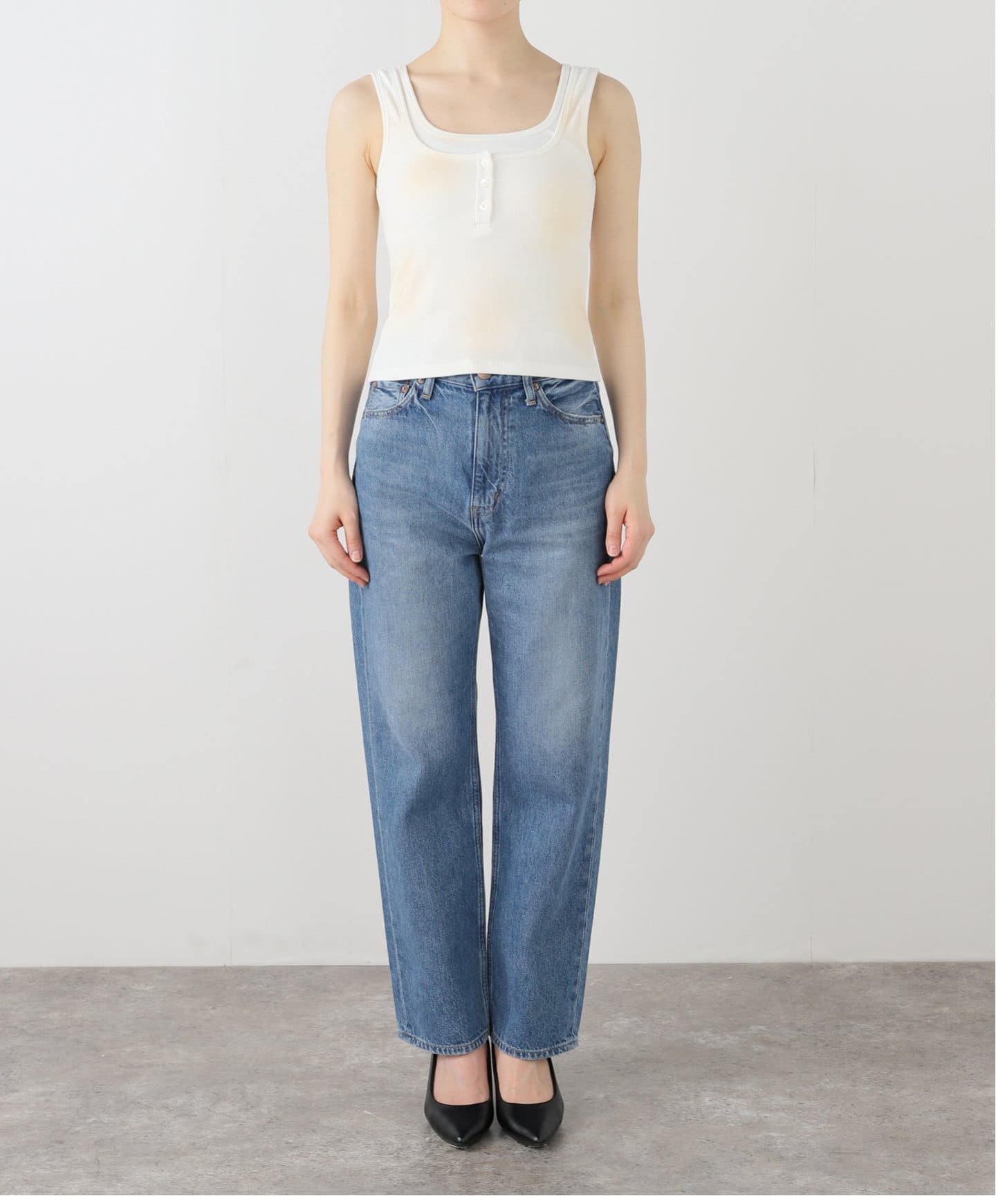 タンクトップ ノースリーブ 「Geek Office / ギークオフィス」LCDC SPRAY-EFFECT SLEEVELESS BODYSUIT PULP/417EDIFICE タンクトップ ノースリーブ 「Geek Office