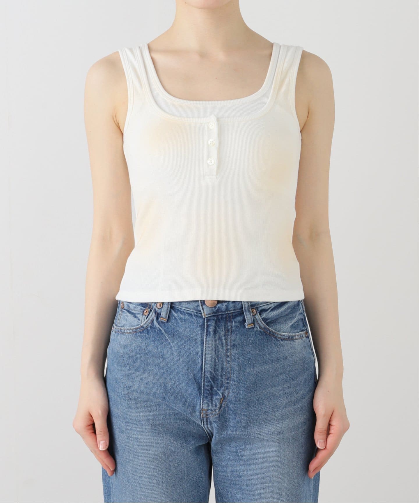 タンクトップ ノースリーブ 「Geek Office / ギークオフィス」LCDC SPRAY-EFFECT SLEEVELESS BODYSUIT PULP/417EDIFICE タンクトップ ノースリーブ 「Geek Office