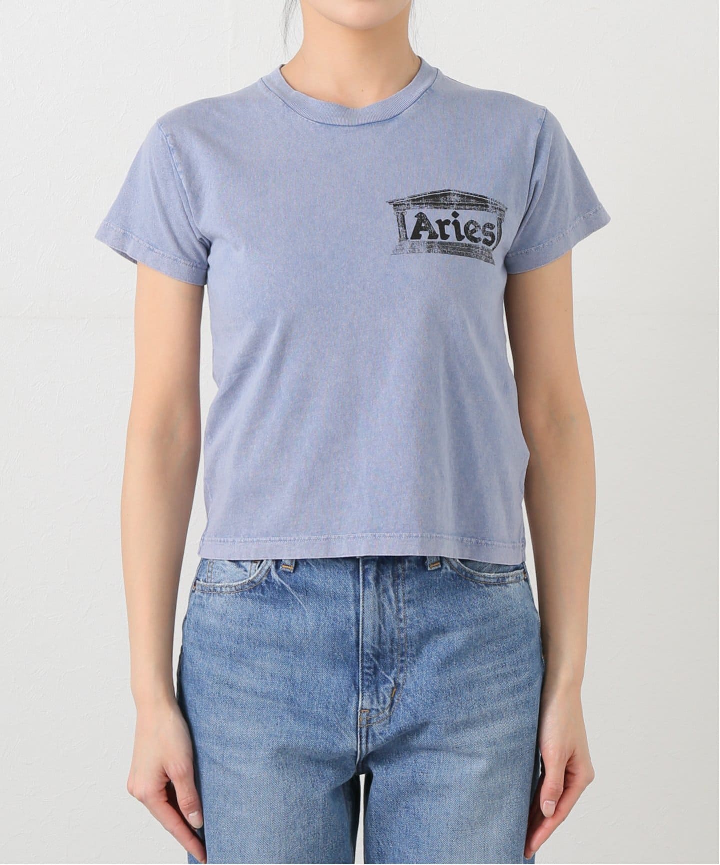 ★ARIES Aged Ancient Temple T-Shirt 関税込★ Aries Aged Ancient Temple SS Tee Blue | Maplestore