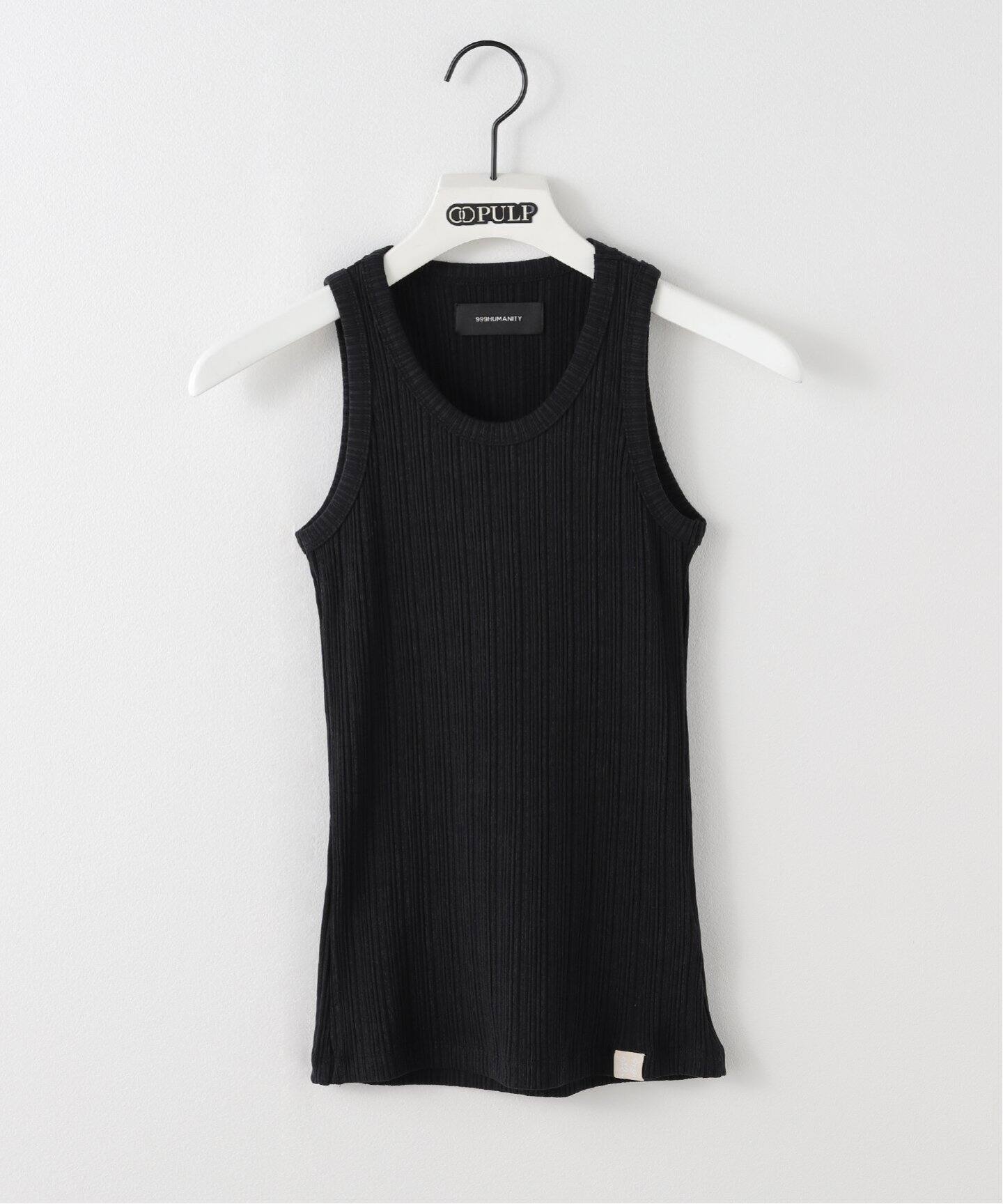 タンクトップ ノースリーブ 999HUMANITY / 999ヒューマニティ DOUBLE LAYER SLEEVELESS レディース 999HUMANITY / 999ヒューマニティ DOUBLE LAYER SLEEVELESS