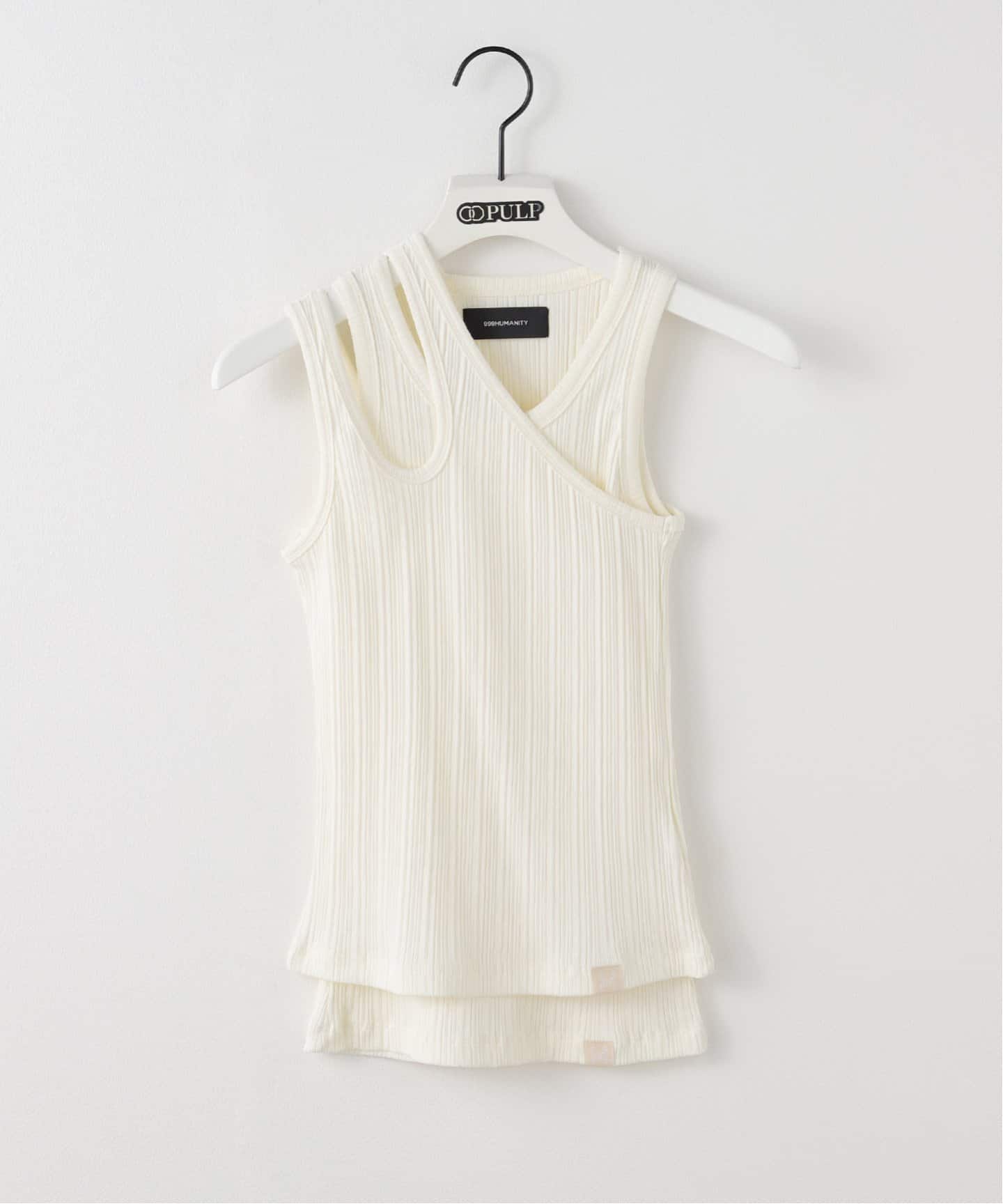タンクトップ ノースリーブ 999HUMANITY / 999ヒューマニティ DOUBLE LAYER SLEEVELESS レディース 999HUMANITY / 999ヒューマニティ DOUBLE LAYER SLEEVELESS