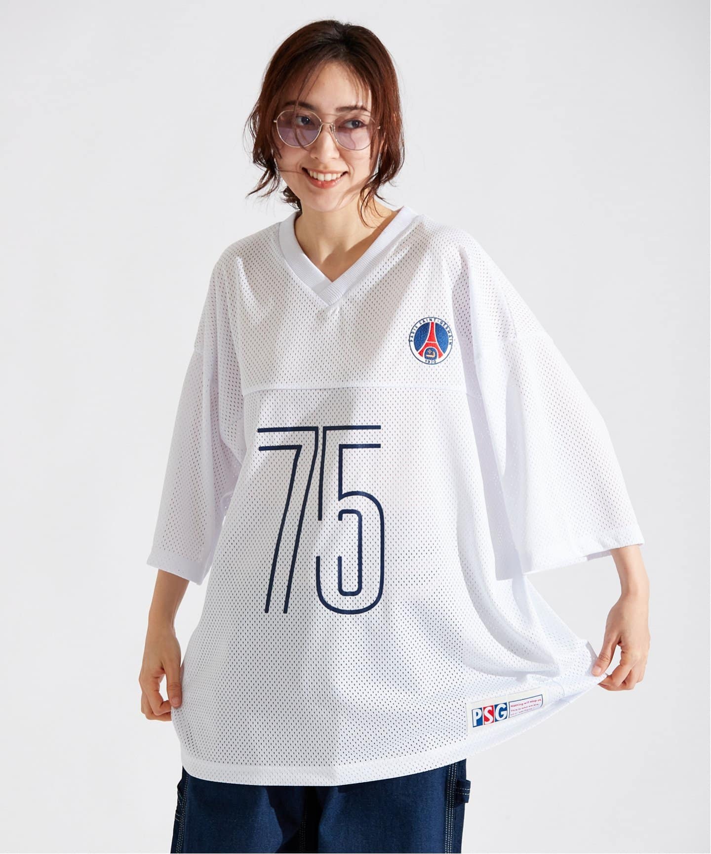 tシャツ 「Paris Saint-Germain / パリ・サン＝ジェルマン」STADIUM PHOTO SHEER TEE レディース Paris Saint-Germain / パリ・サン＝ジェルマン】JP MESH TEE（T