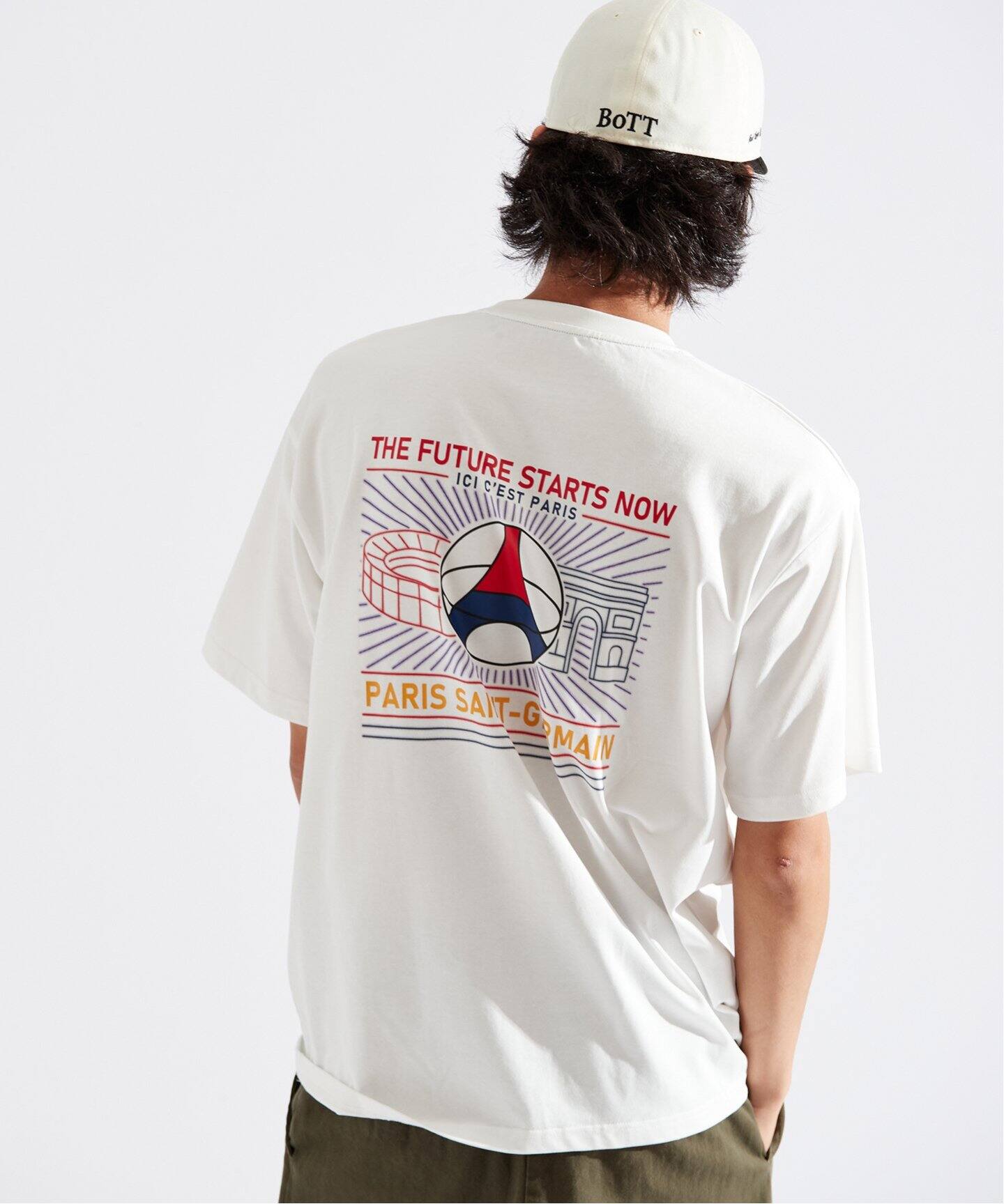 パリ・サンジェルマン Tシャツ パリサンジェルマン Tシャツ(L) (モノクロ) アパレル