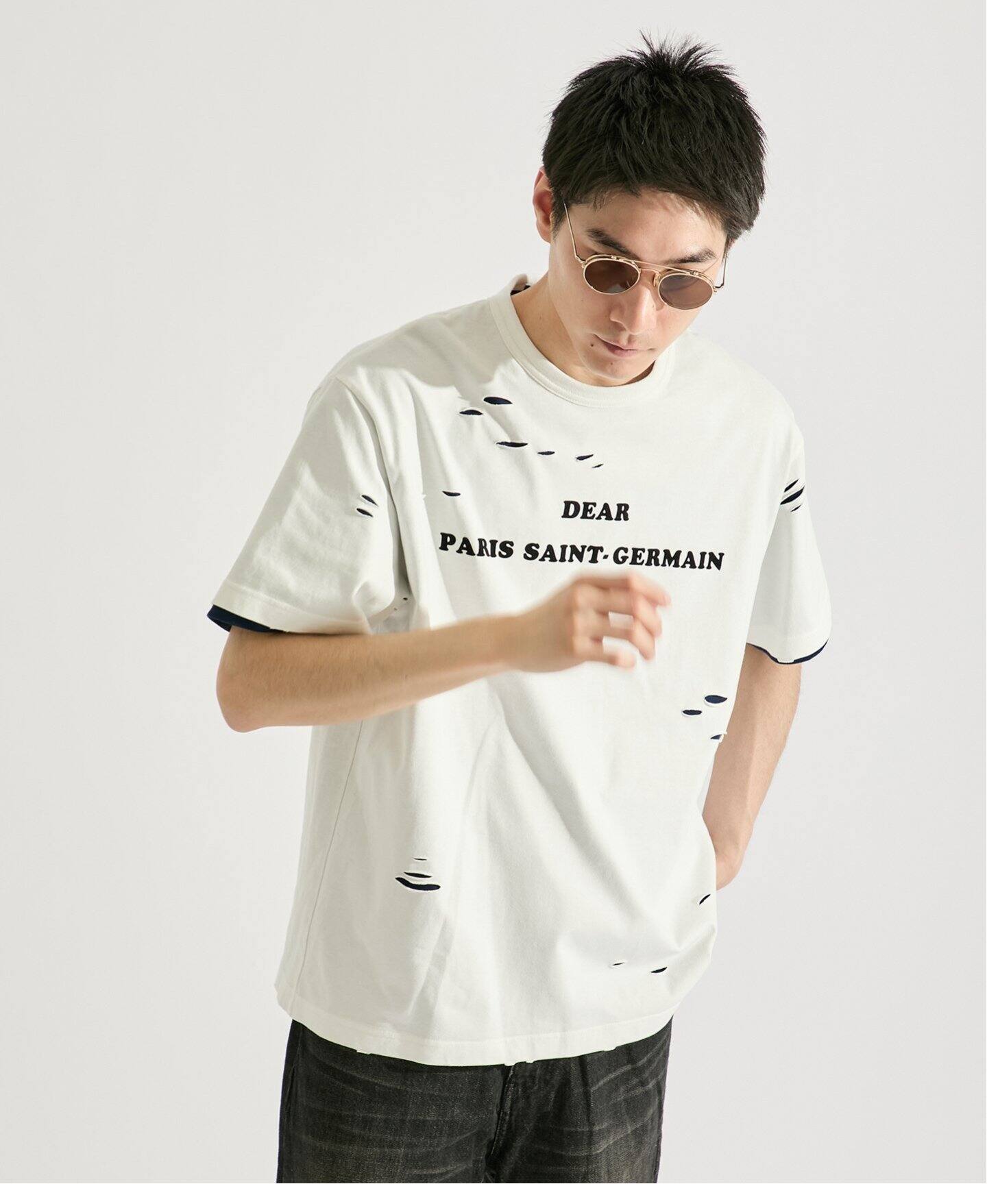 Poggy × Paris Saint-Germain】DEAR PSG LAYERED T-SHIRT（Tシャツ