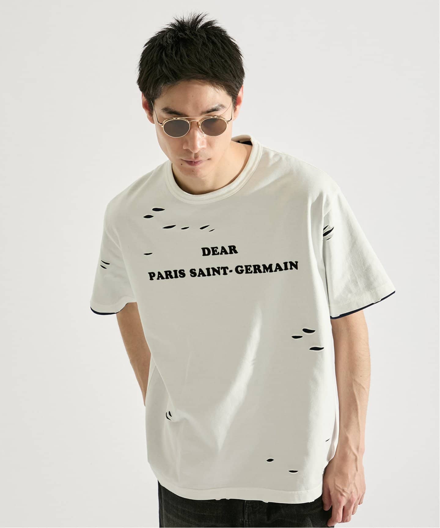 Poggy × Paris Saint-Germain】DEAR PSG LAYERED T-SHIRT（Tシャツ