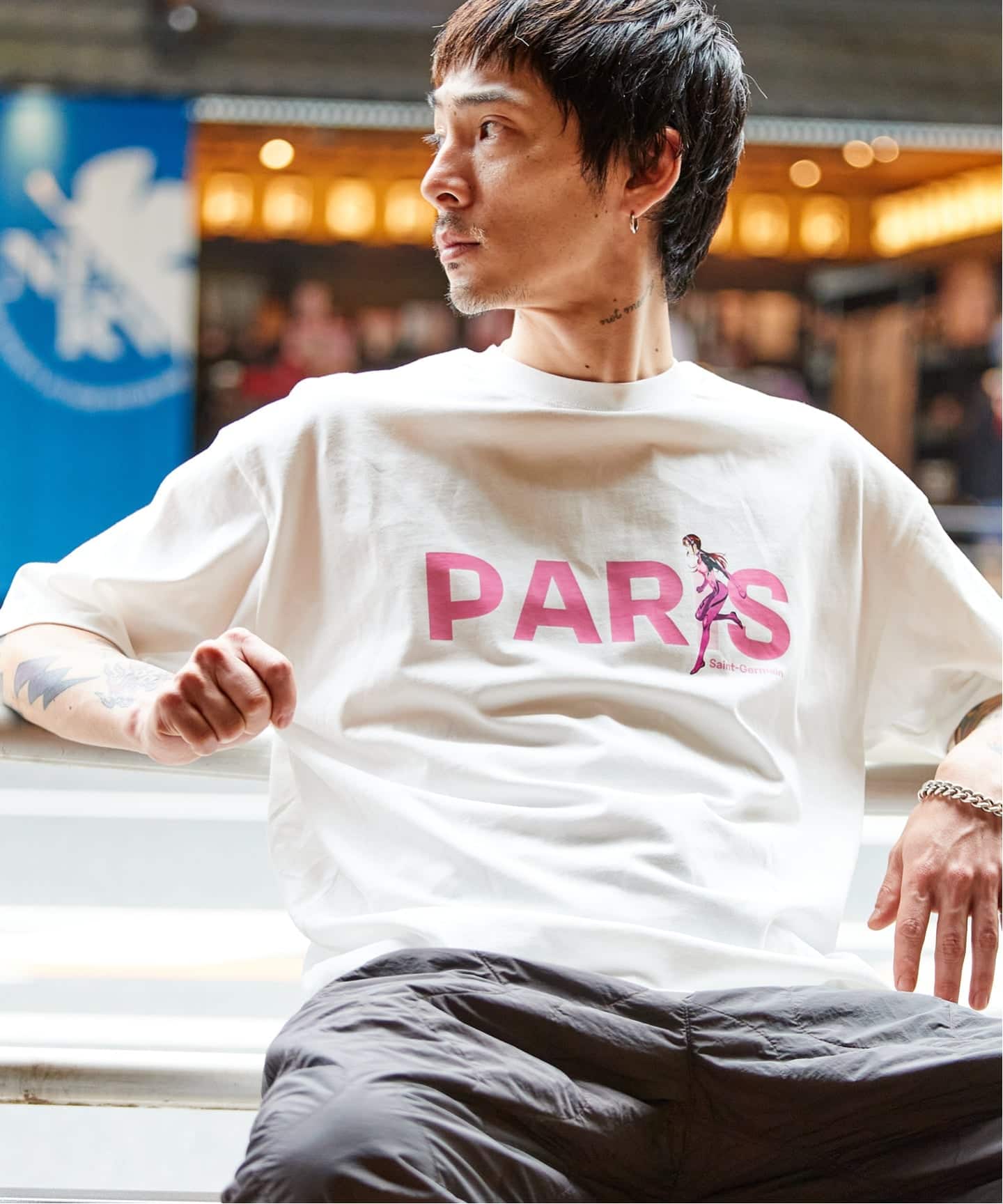 PSG✖️EVAコラボ 缶バッジ&ステッカー
