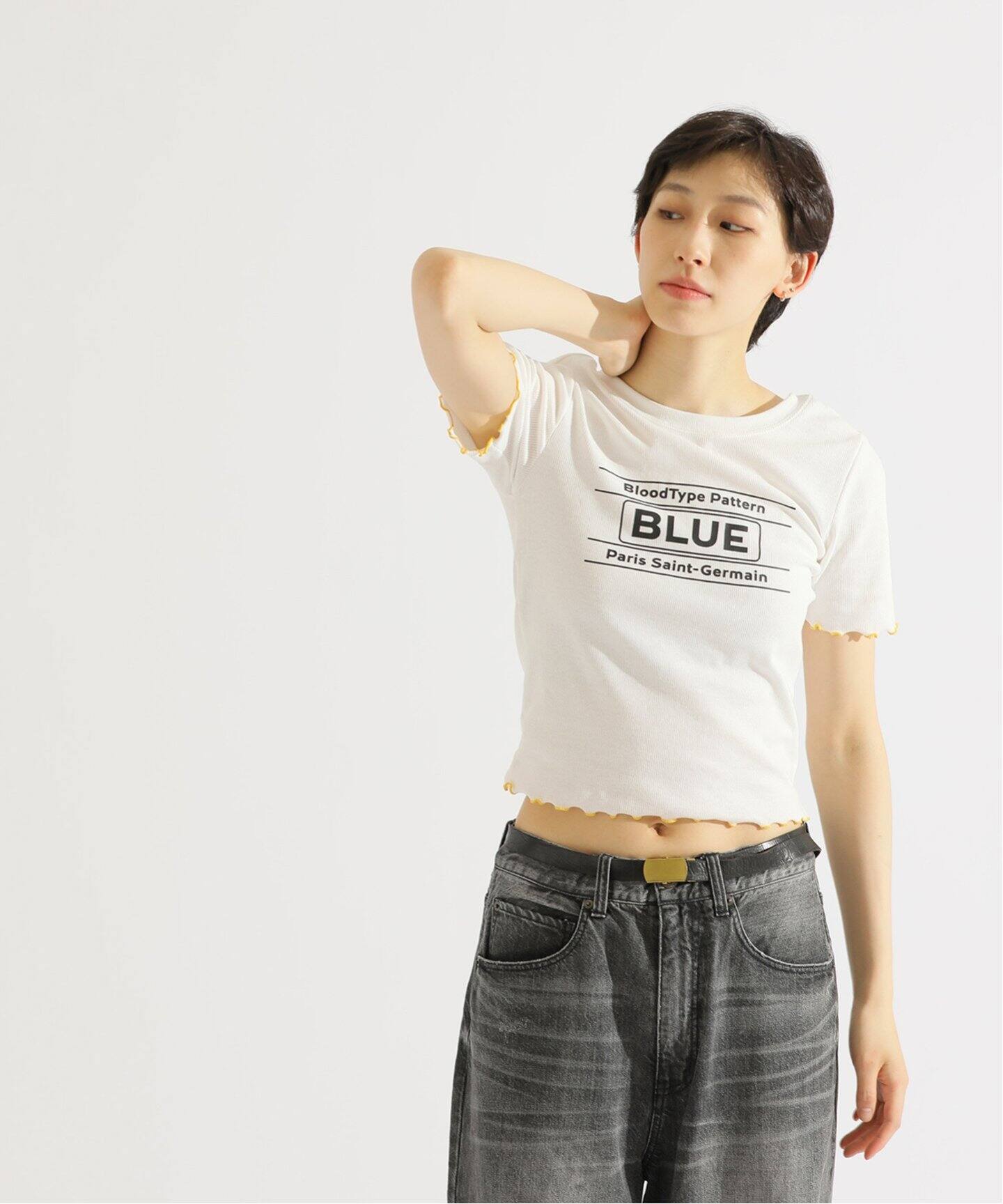 tシャツ 「EVA*PSG」 JP  PATTERND BLUE TEE レディース パリ・サンジェルマン Paris Saint-Germain 【EVA*PSG】 JP