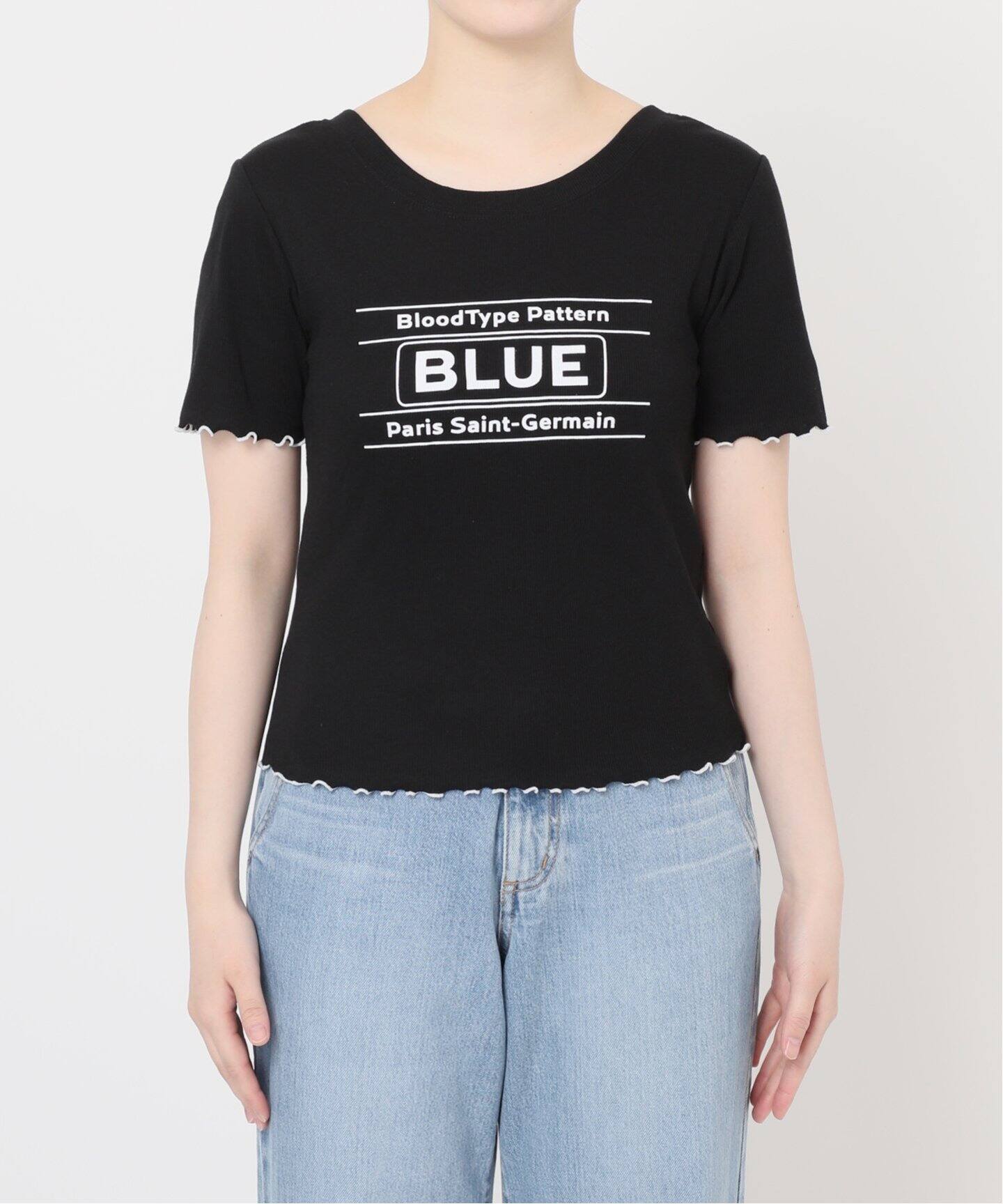 tシャツ 「EVA*PSG」 JP  PATTERND BLUE TEE レディース パリ・サンジェルマン Paris Saint-Germain 【EVA*PSG】 JP