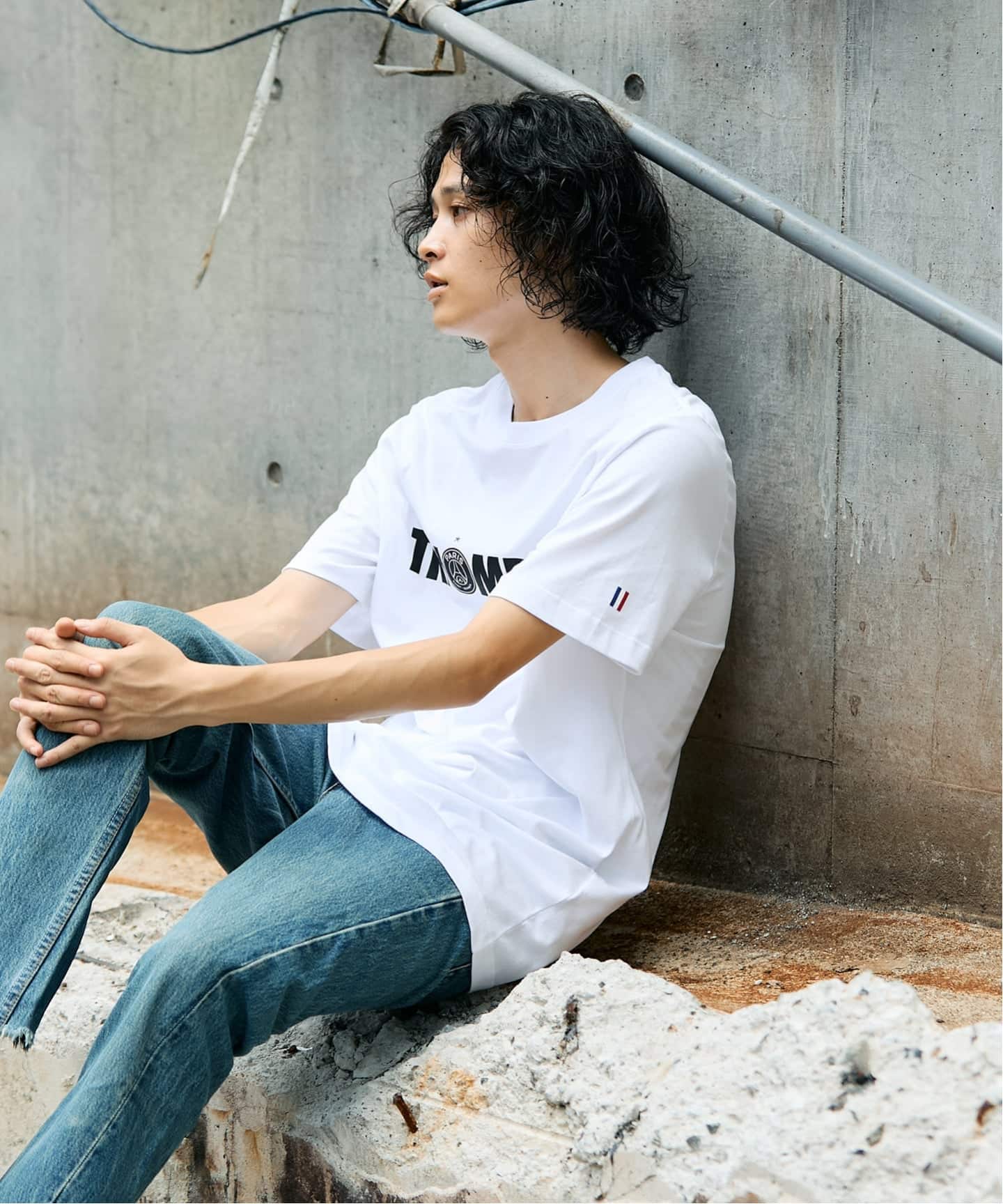Nike Paris Saint-Germain ホワイトシャツ NIKE / ナイキ】PSG T-shirts Nike Men UCL A22717- 100（T
