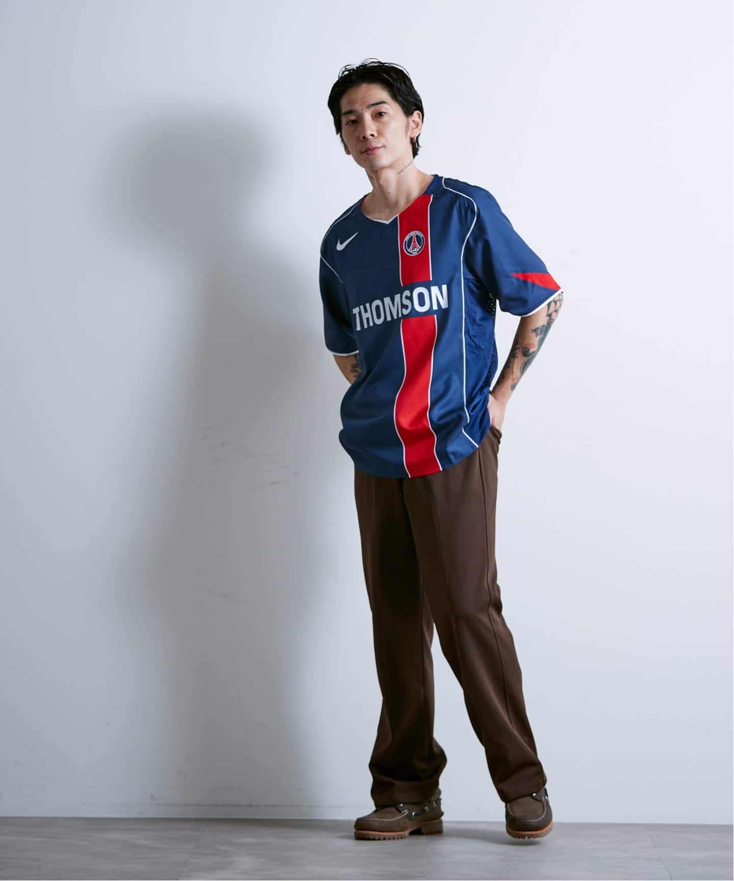 NIKE　ナイキ　ゲームシャツ　M　ネイビー　PSG Paris NIKE ナイキ ゲームシャツ M ネイビー PSG Paris｜Yahoo!フリマ