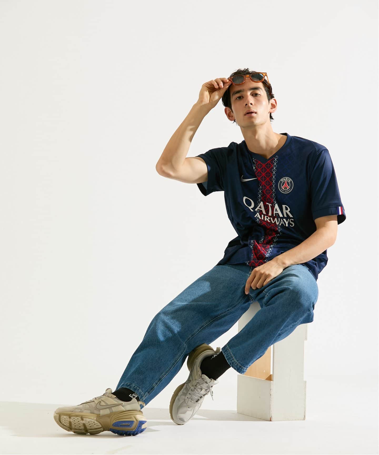 ナイキ PSG DF STAD S/S JSY HMTシャツ ネイビー NIKE / ナイキ】DF PSG STAD JSY S/S トップ HOME（Tシャツ