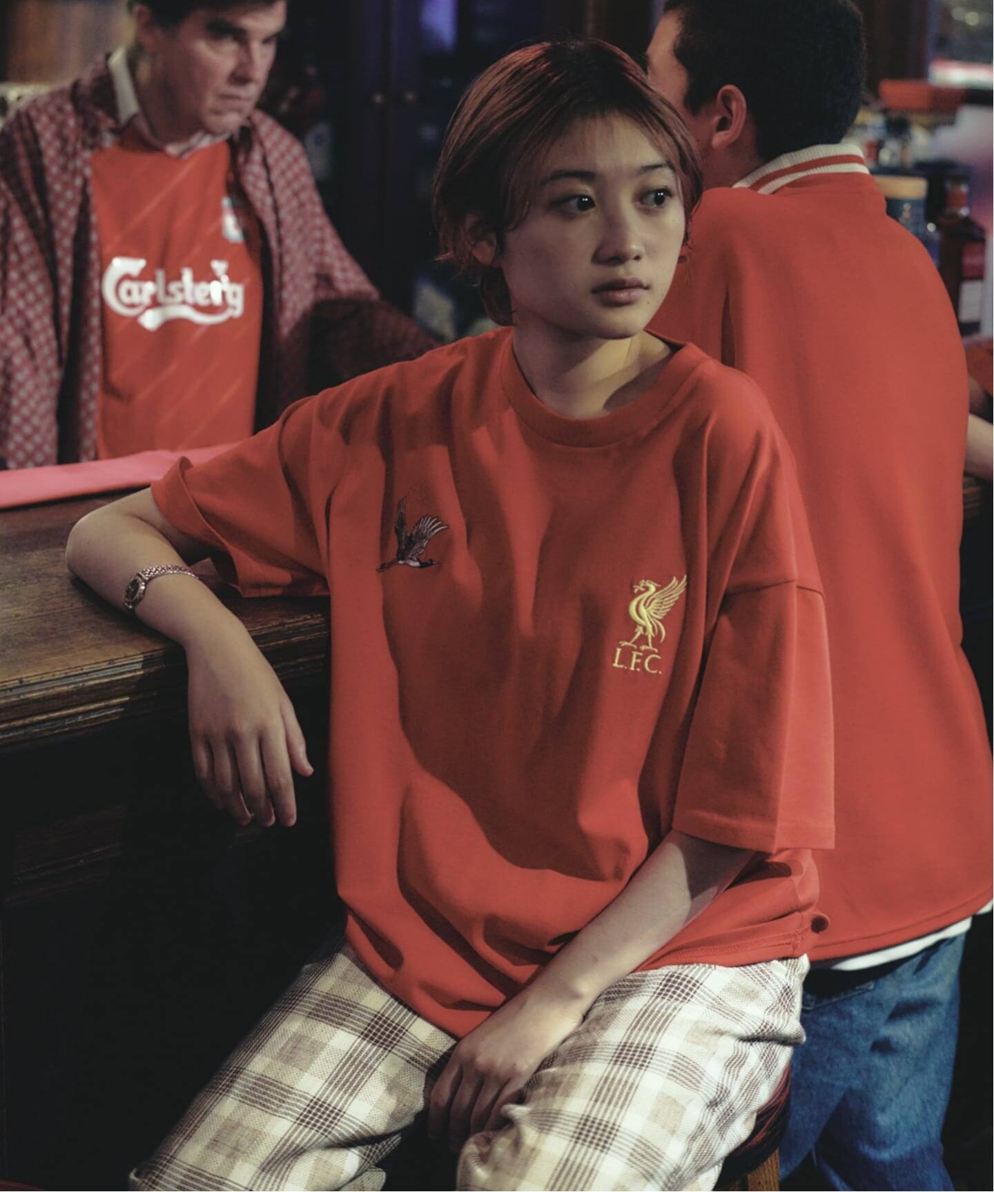 ブラック リバプール　ベイクルーズ　 Tシャツ Lサイズ liverpool-fc-tour-goods-