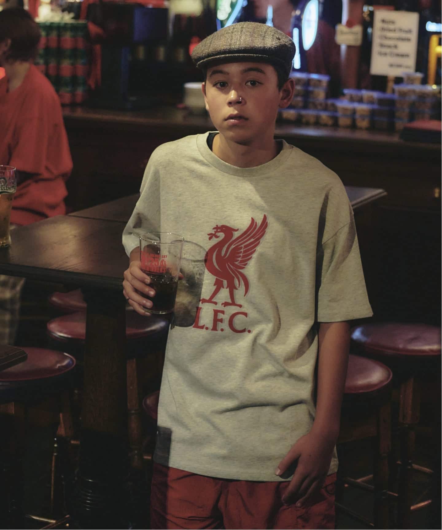 Liverpool FC / リバプール FC】VINTAGE FLOCKING PRINT Tシャツ（T