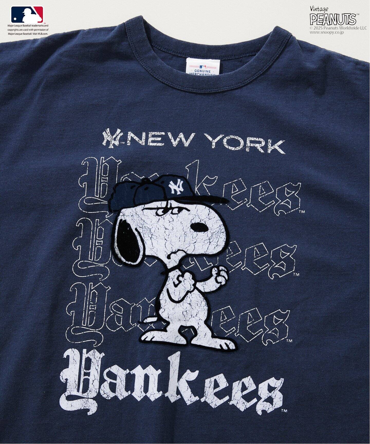 PEANUTS 別注 MLB開幕戦 ベースボール プリントTシャツ（Tシャツ