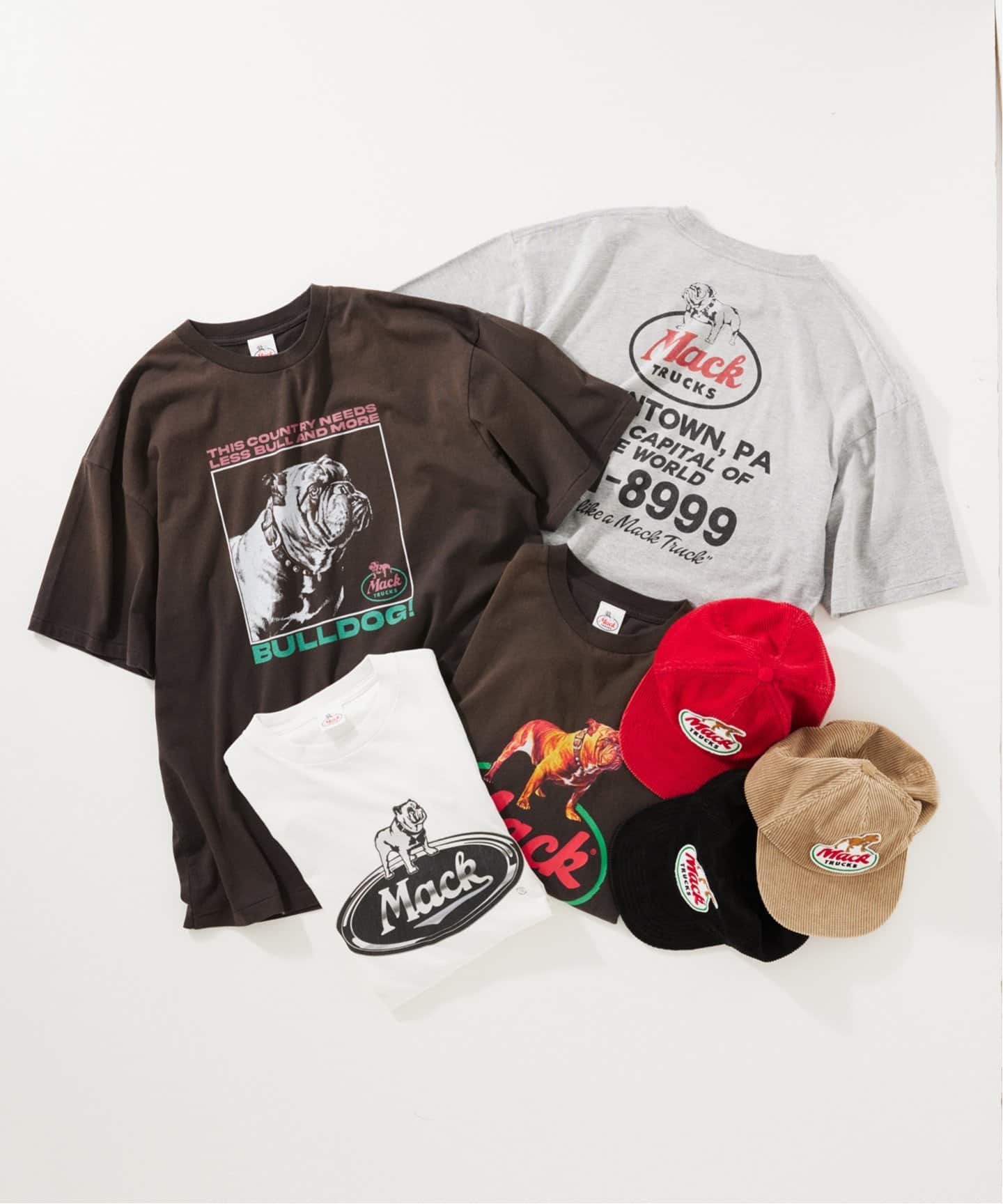 MACK TRUCKS/マック•トラックス 別注 フェードプリントシャツ MACK TRUCKS / マック・トラックス 別注 フェード プリント T