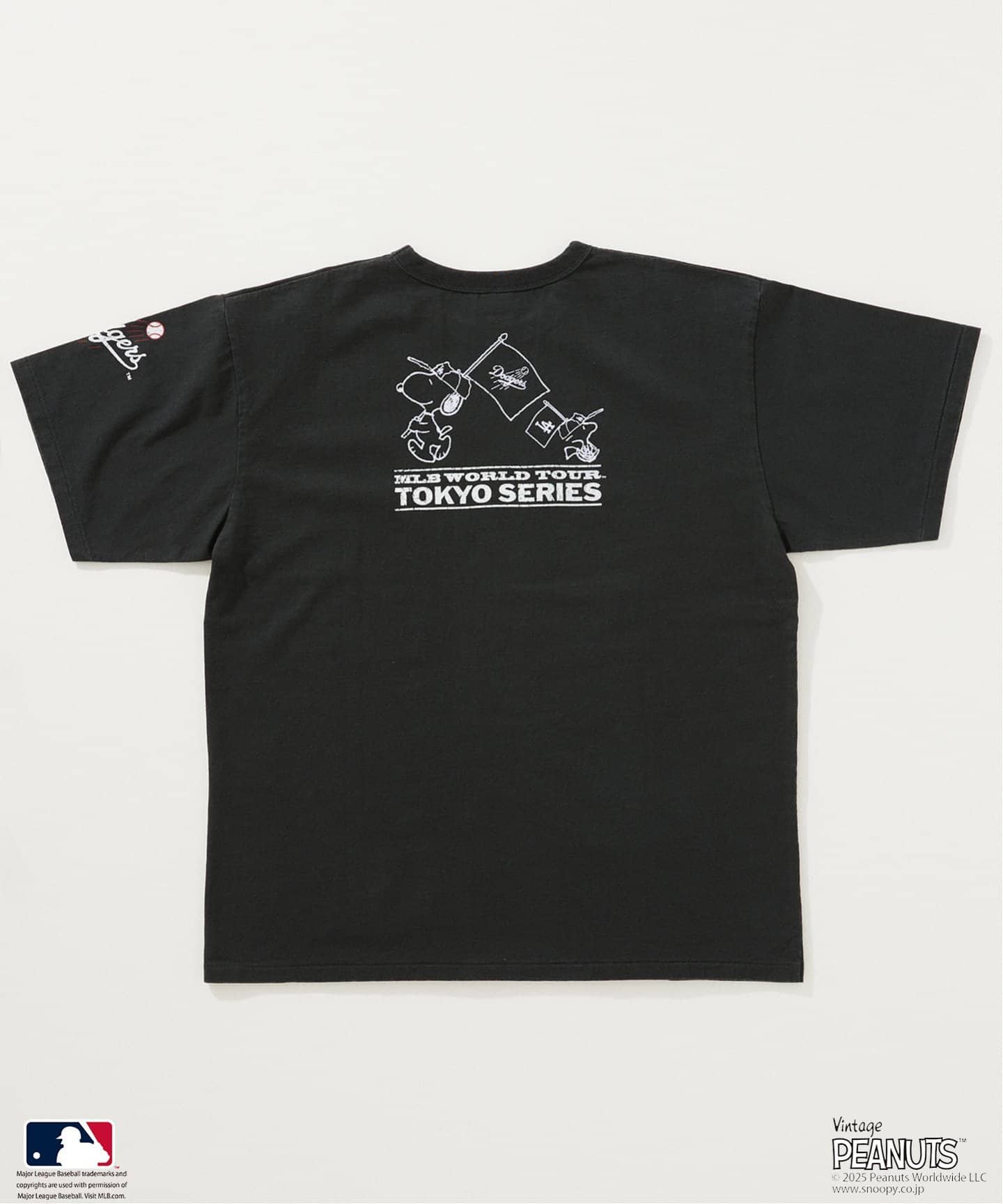 スヌーピー PEANUTS MLB Tシャツ 開幕戦 PLAZA ドジャース スヌーピー PEANUTS MLB Tシャツ 開幕戦(ホワイト): 通常