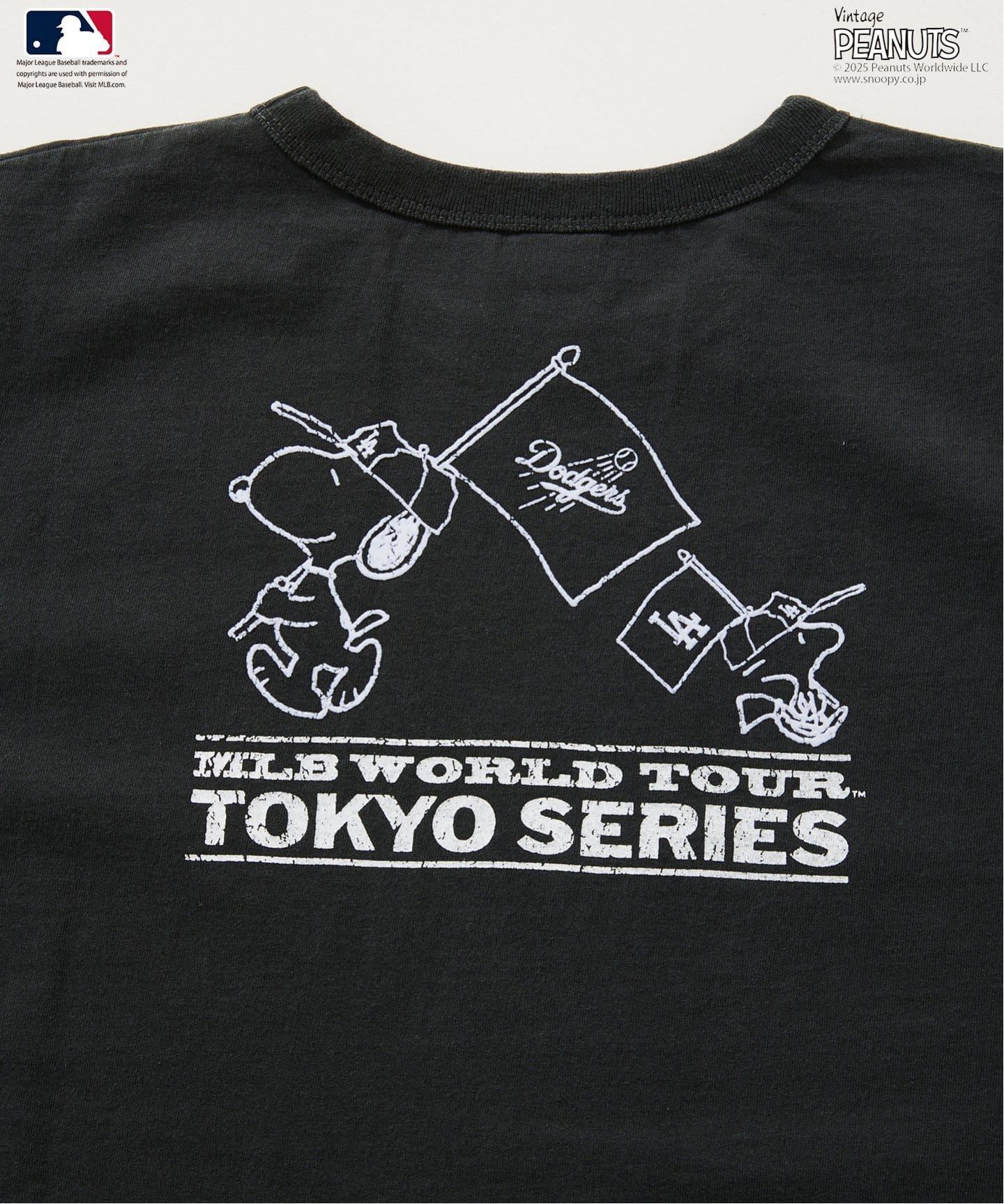 スヌーピー PEANUTS MLB Tシャツ 開幕戦(ホワイト): 通常