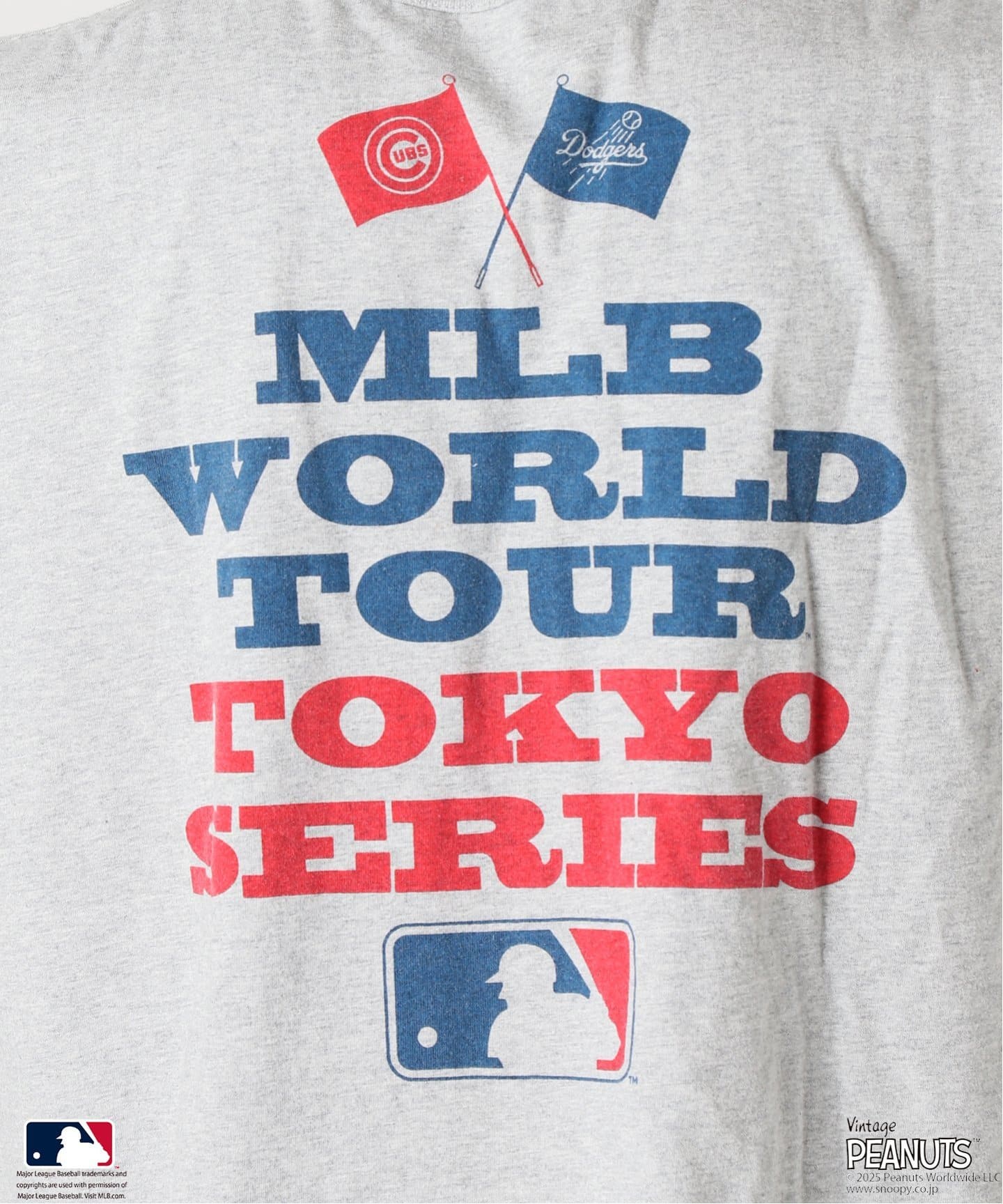 PEANUTS 別注 MLB開幕戦 ベースボール プリントTシャツ（Tシャツ
