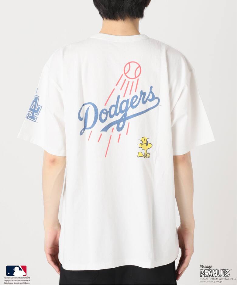 PEANUTS 別注 MLB開幕戦 ベースボール プリントTシャツ（Tシャツ 