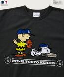 PEANUTS 別注 MLB開幕戦 ベースボール プリントTシャツ