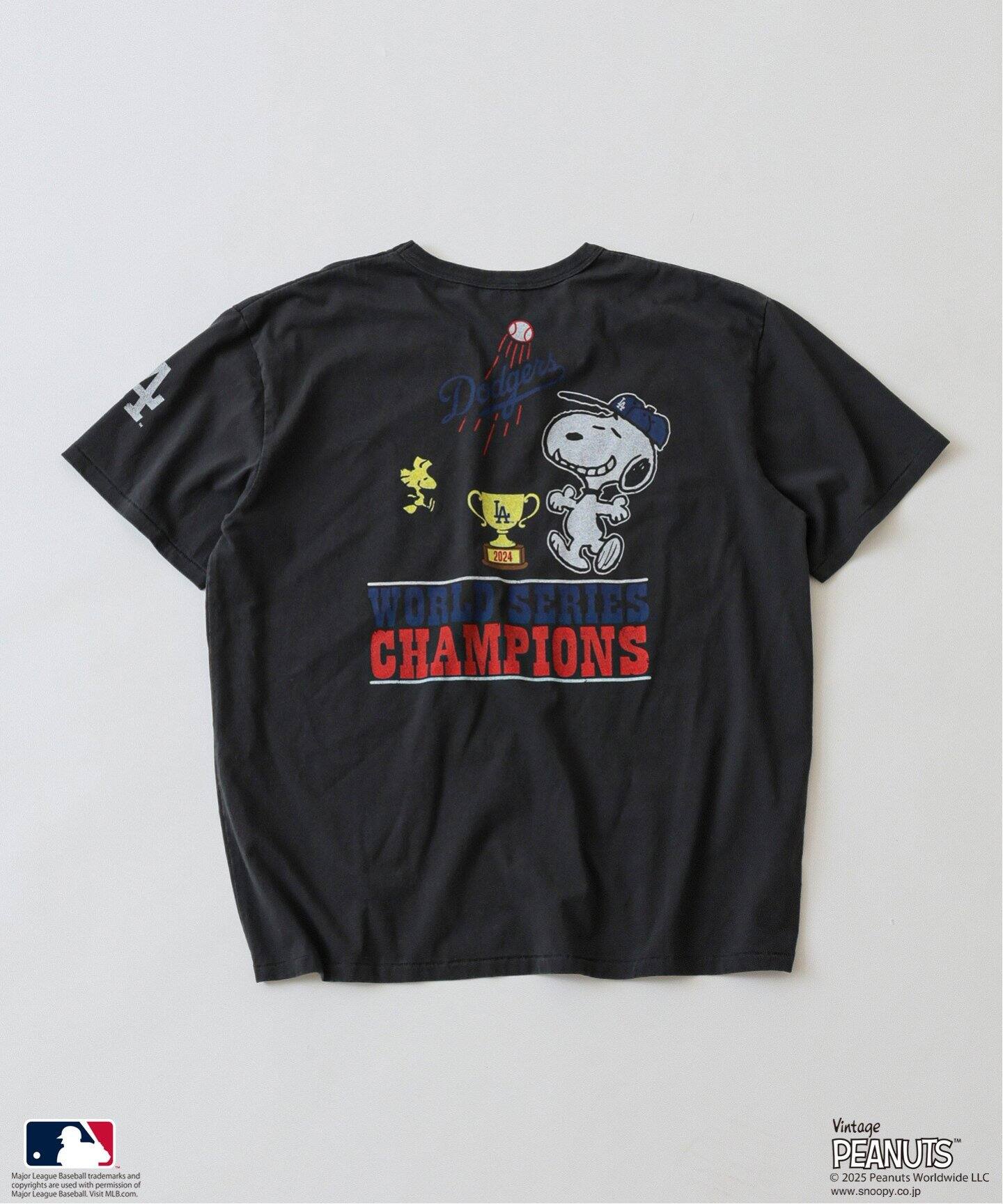 【journal standard relume】PEANUTS別注MLB T PEANUTS 別注 MLB ベースボール プリントTシャツ（Tシャツ