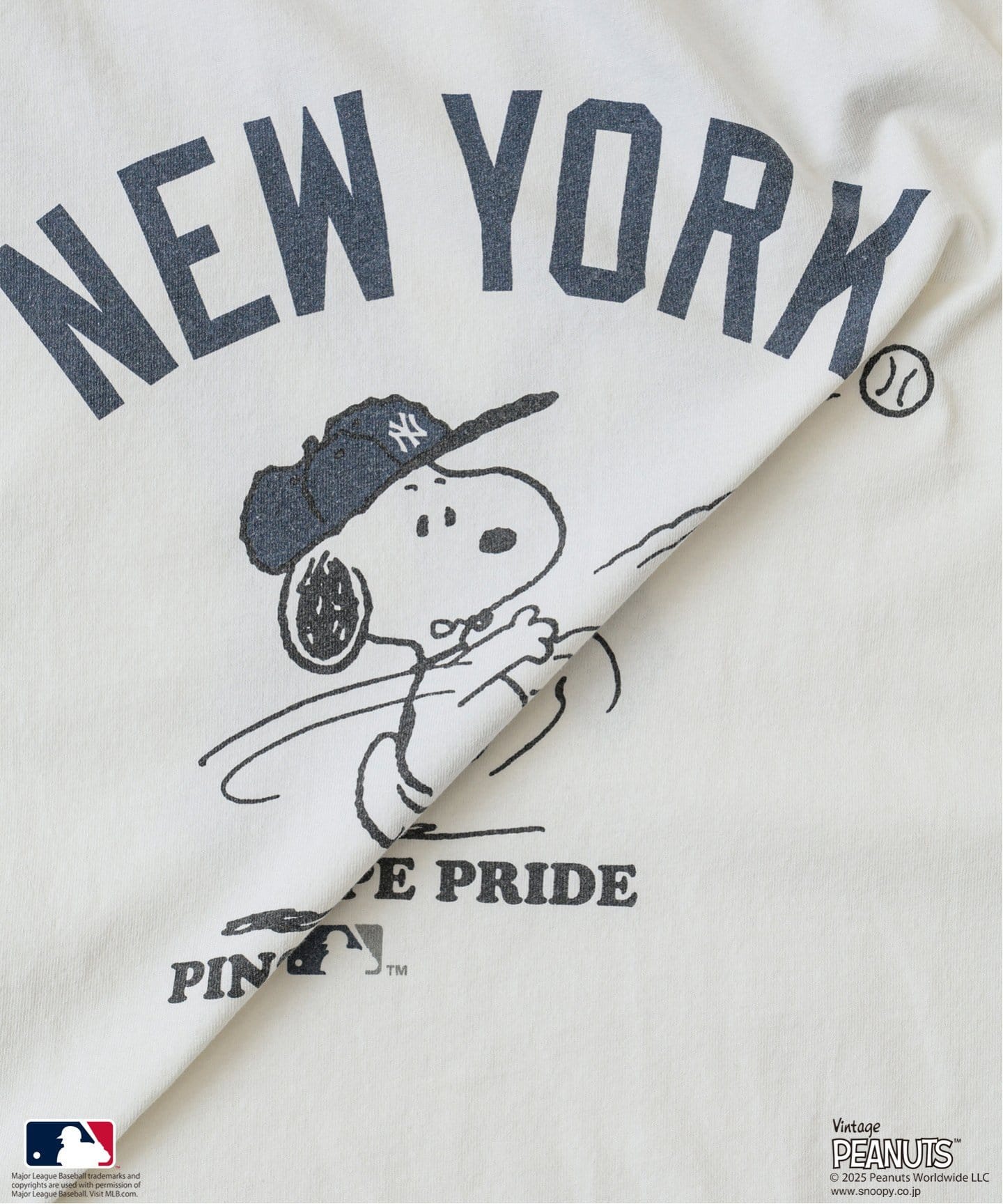 PEANUTS 別注 MLB ベースボール プリントTシャツ（Tシャツ／カットソー
