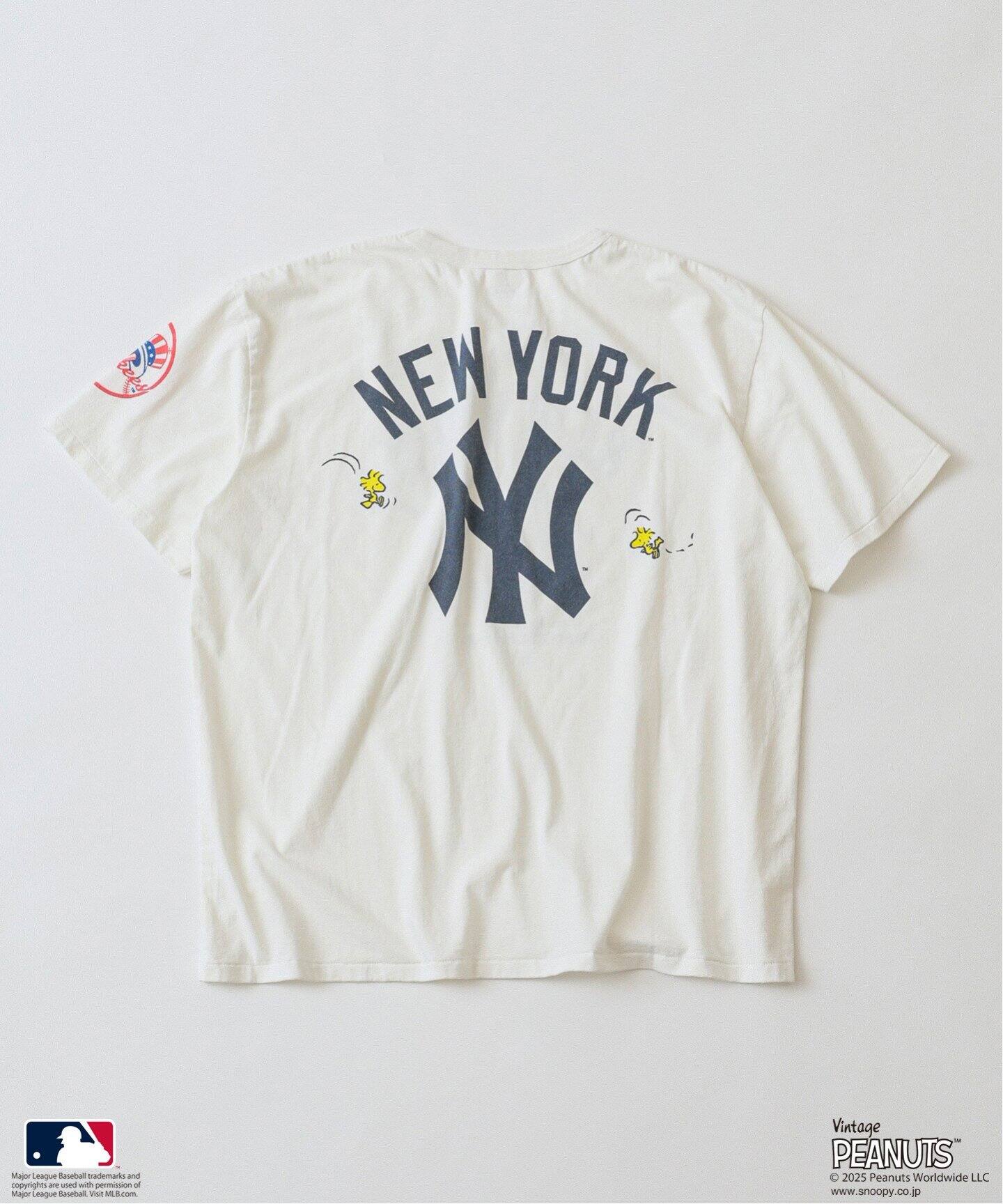 PEANUTS 別注 MLB ベースボール プリントTシャツ（Tシャツ／カットソー