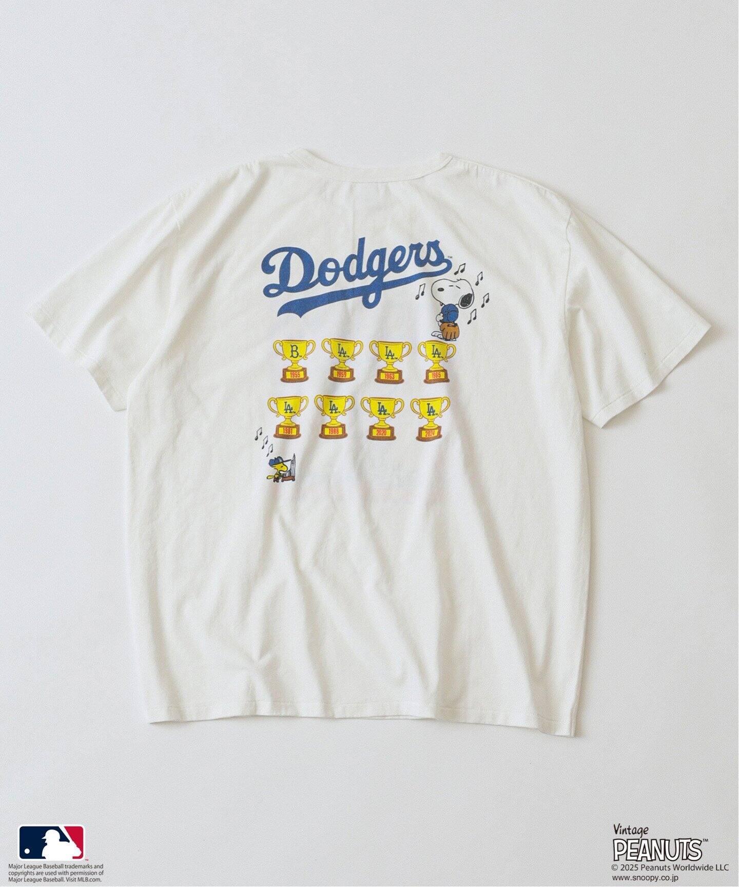 【journal standard relume】PEANUTS別注MLB T PEANUTS 別注 MLB ベースボール プリントTシャツ（Tシャツ