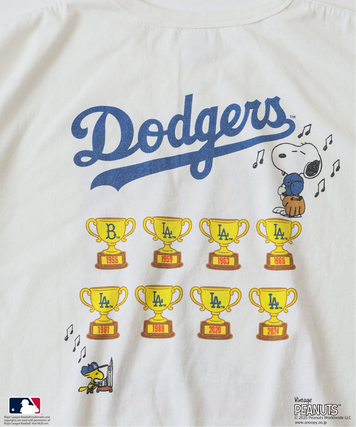【journal standard relume】PEANUTS別注MLB T PEANUTS 別注 MLB ベースボール プリントTシャツ（Tシャツ