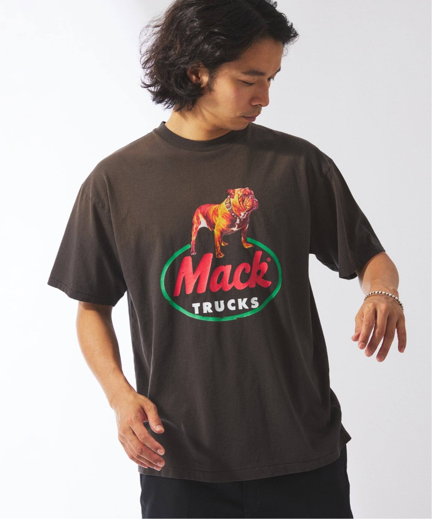 追加》MACK TRUCKS / マック・トラックス 別注 フェード プリント T