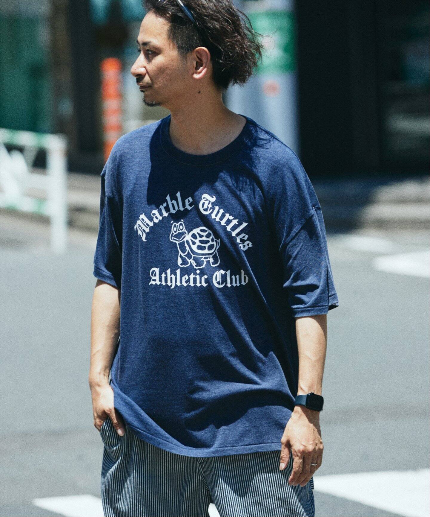 RUSSELL ATHLETIC / ラッセル 別注 TRI-BLEND プリント Tシャツ（T