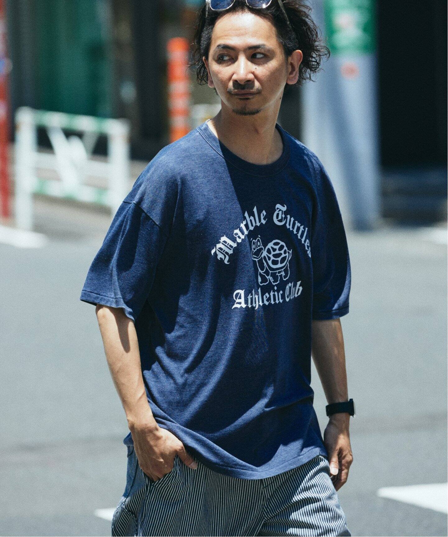 RUSSELL ATHLETIC / ラッセル 別注 TRI-BLEND プリント Tシャツ