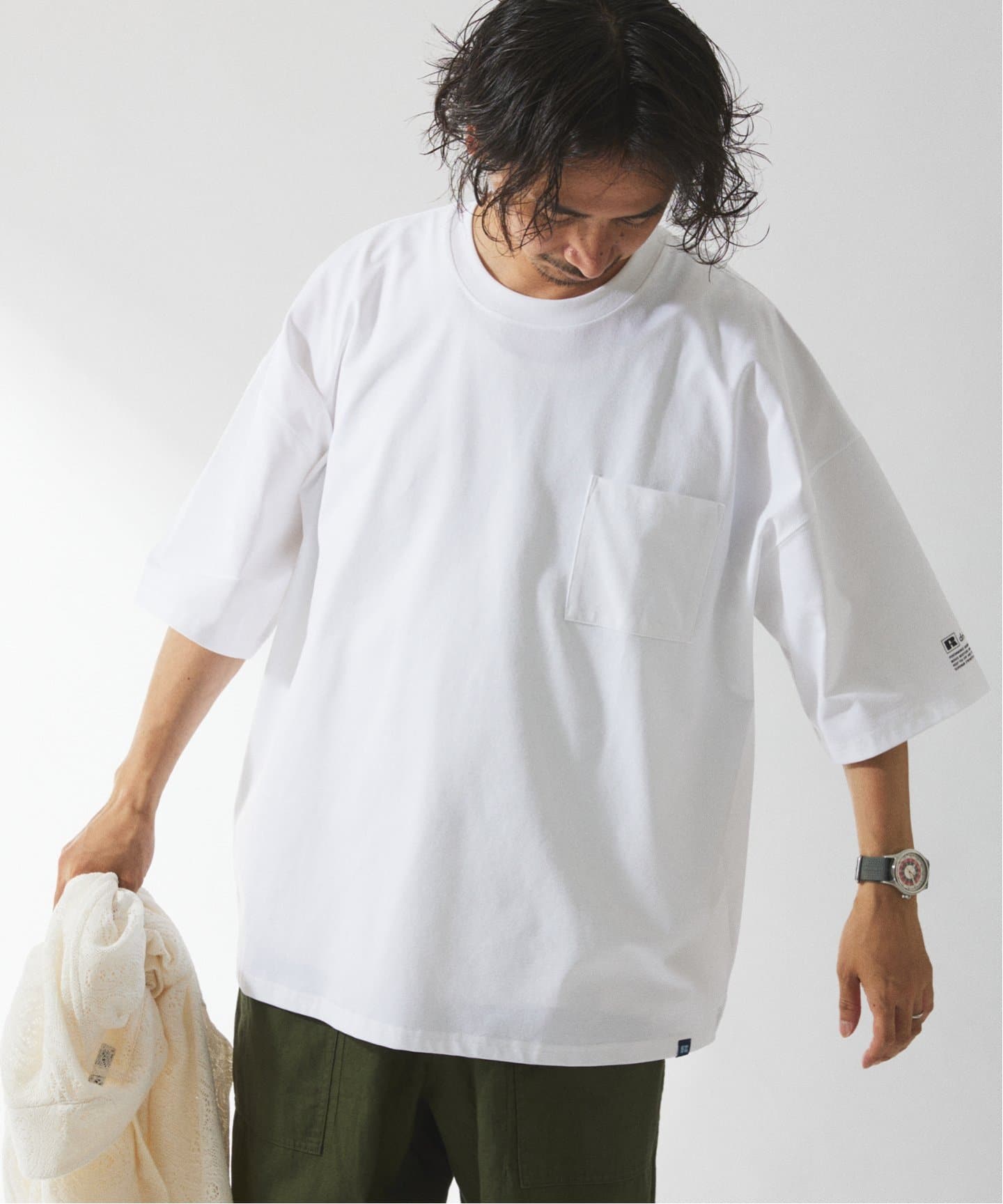 吸水速乾 RUSSELL ATHLETIC 別注 Dri-Power(R) BIG Tシャツ（Tシャツ