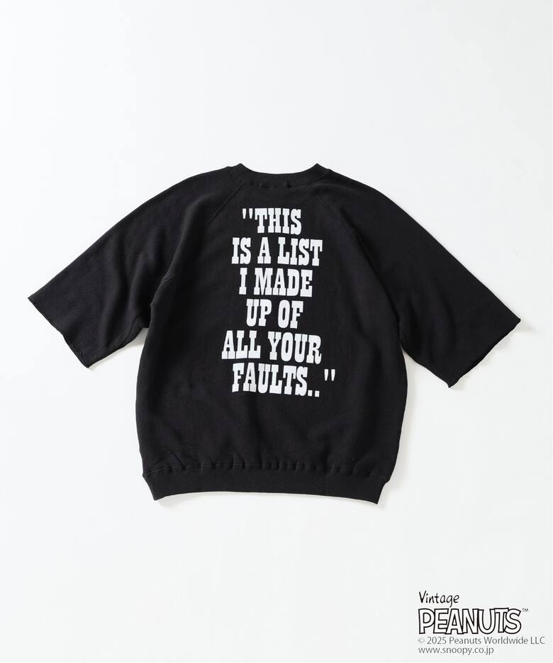 PEANUTS × SPORTS WEAR by relume 別注 ハーフスリーブスウェット 2（T 