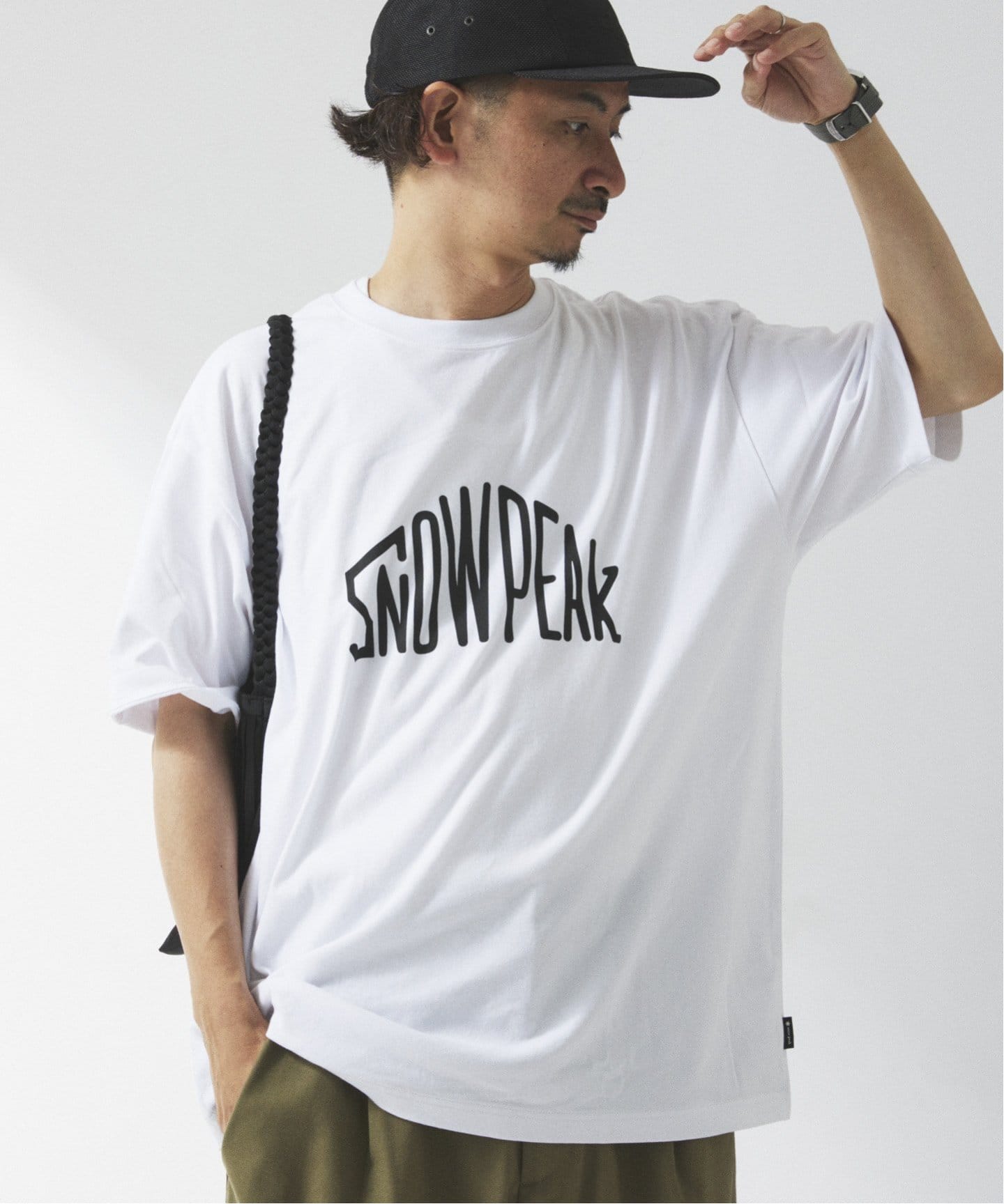 SNOWPEAK / スノーピーク 別注 ”トラペゾイド” ロゴTシャツ（Tシャツ