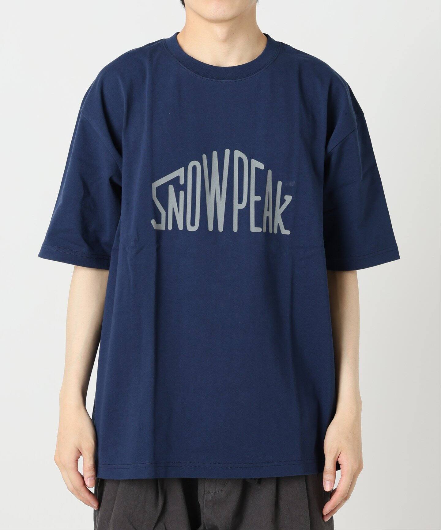 SNOWPEAK / スノーピーク 別注 ”トラペゾイド” ロゴTシャツ（T