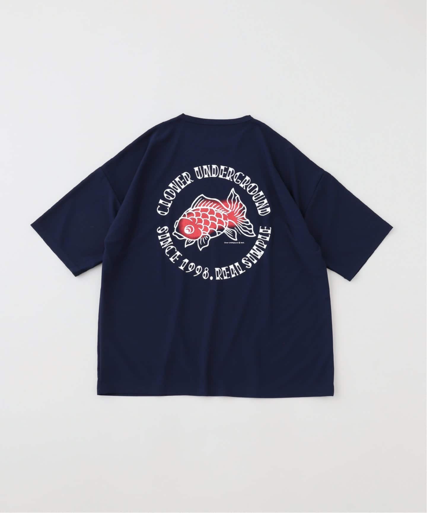 Cloveru クローバル　Tシャツ　Lサイズ Cloveru / クローバル Japan Made Recycle GOLD FISH WIDE Tee