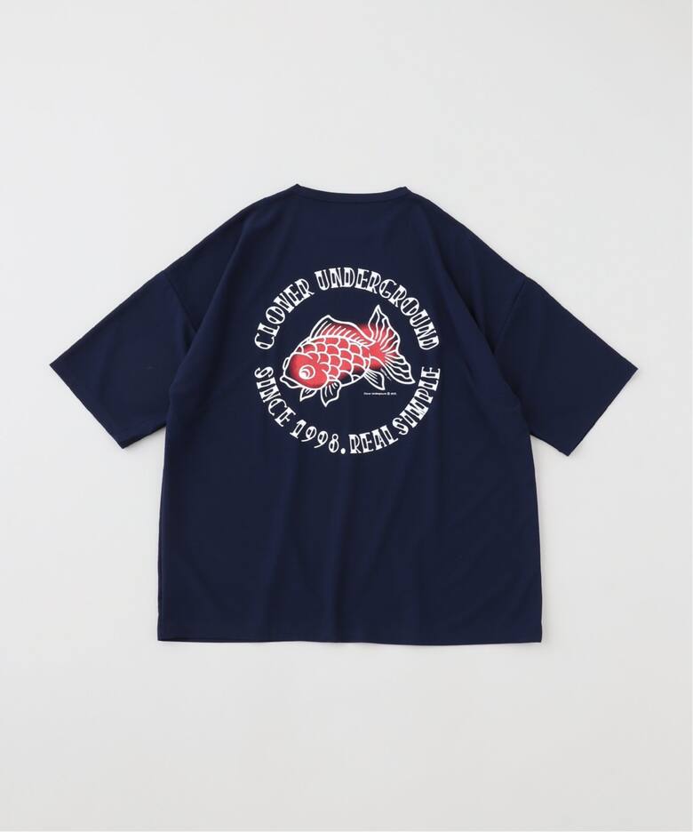 Cloveru / クローバル Japan Made Recycle GOLD FISH WIDE Tee（T 